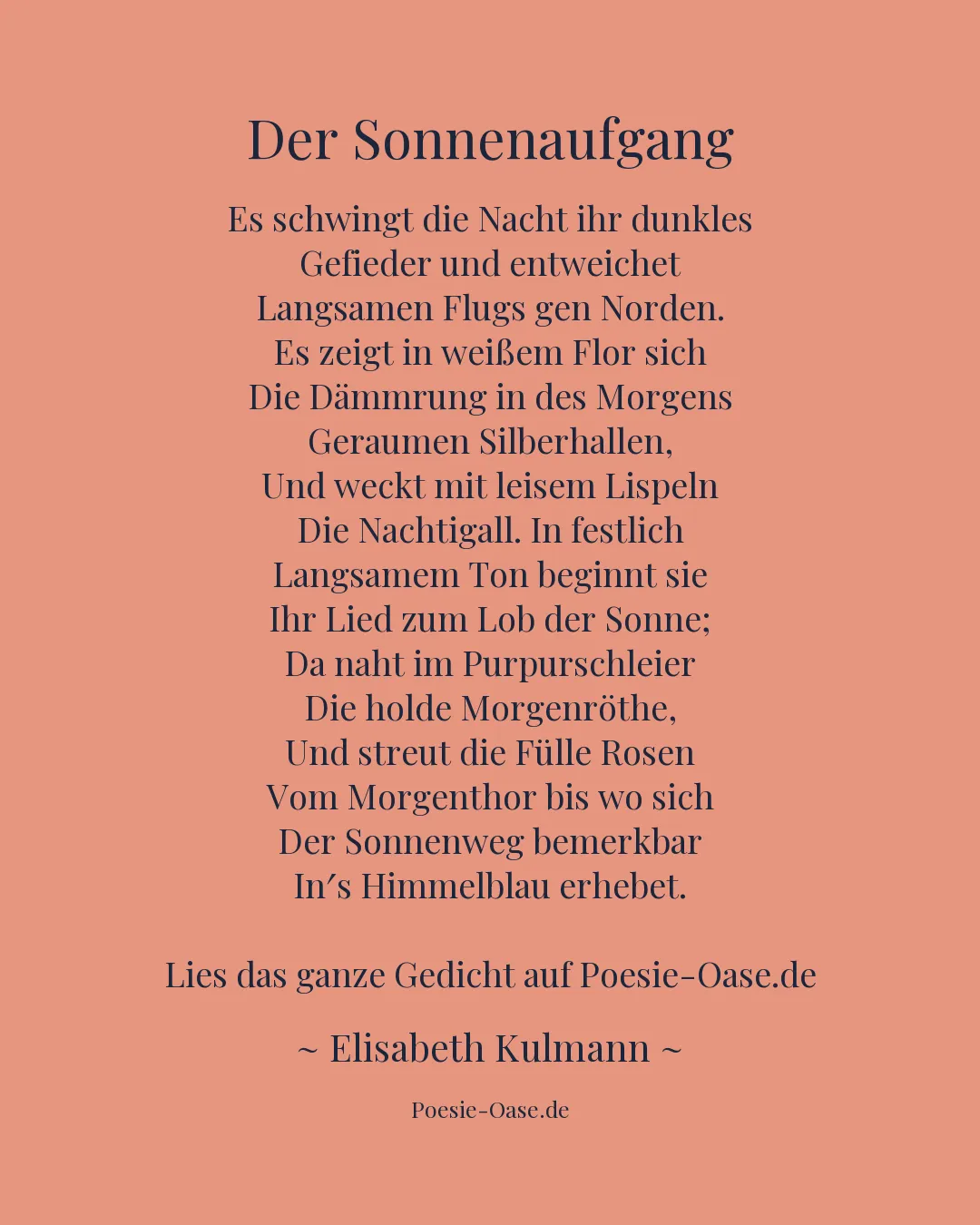 Illustration zu Der Sonnenaufgang