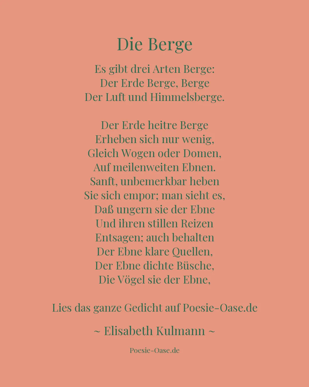 Illustration zu Die Berge