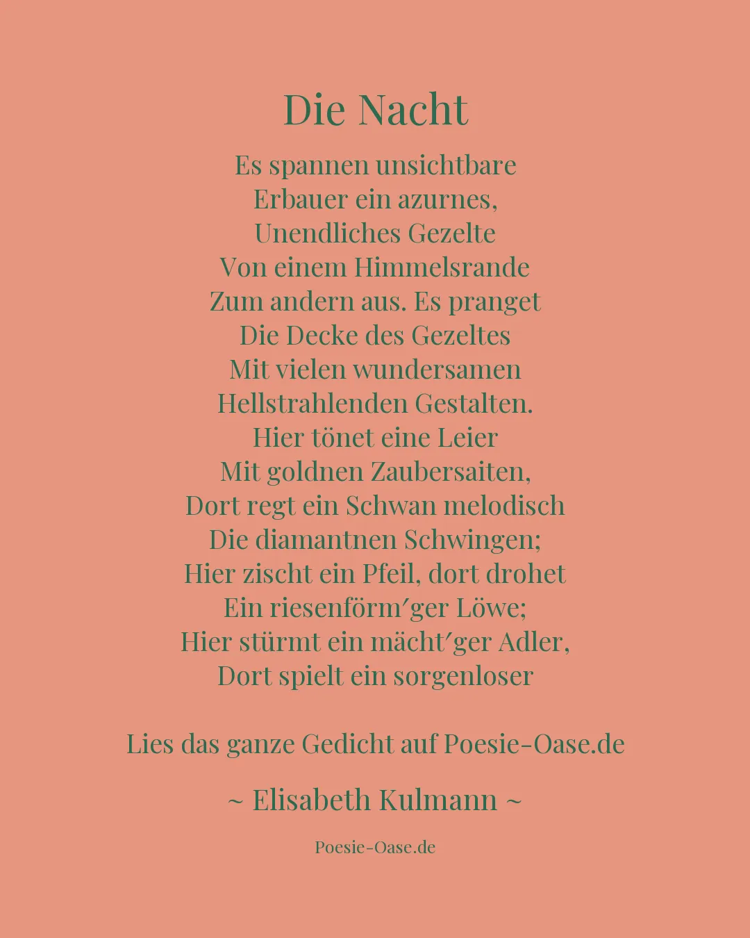Illustration zu Die Nacht