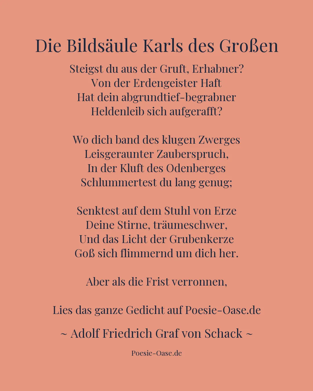 Illustration zu Die Bildsäule Karls des Großen