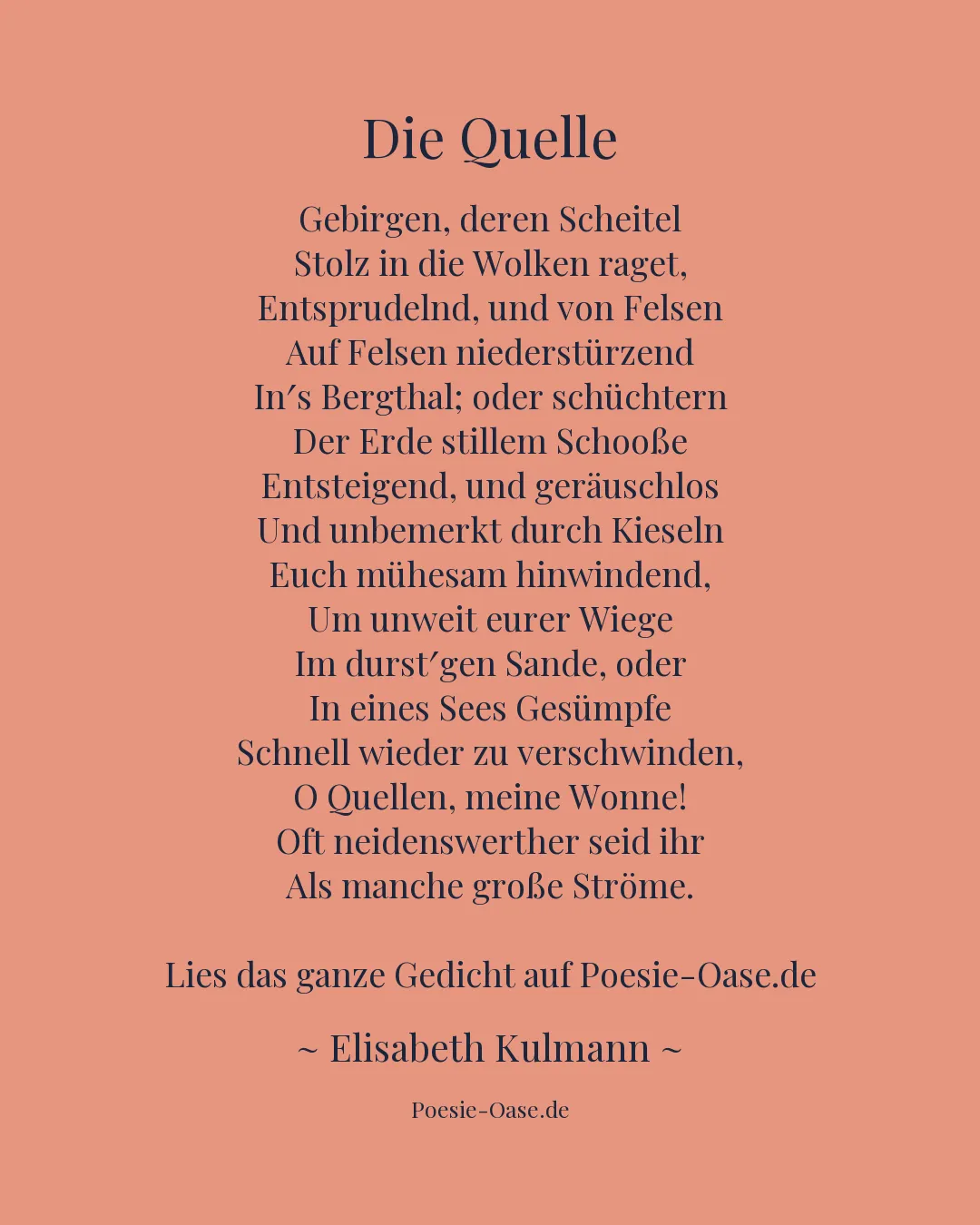 Illustration zu Die Quelle