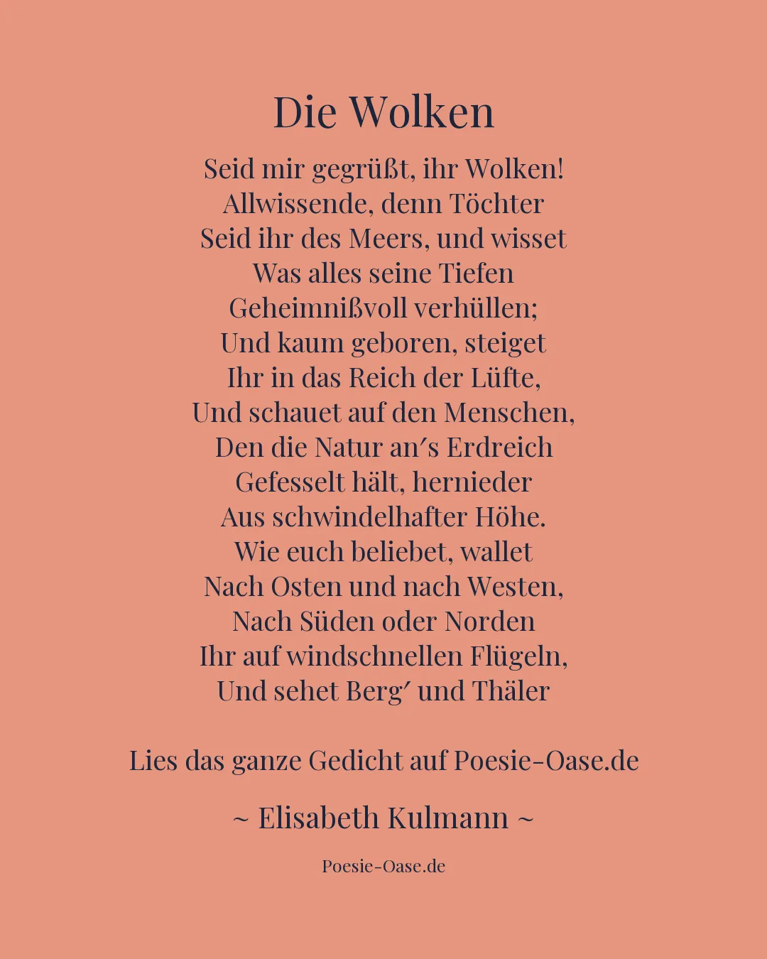 Illustration zu Die Wolken