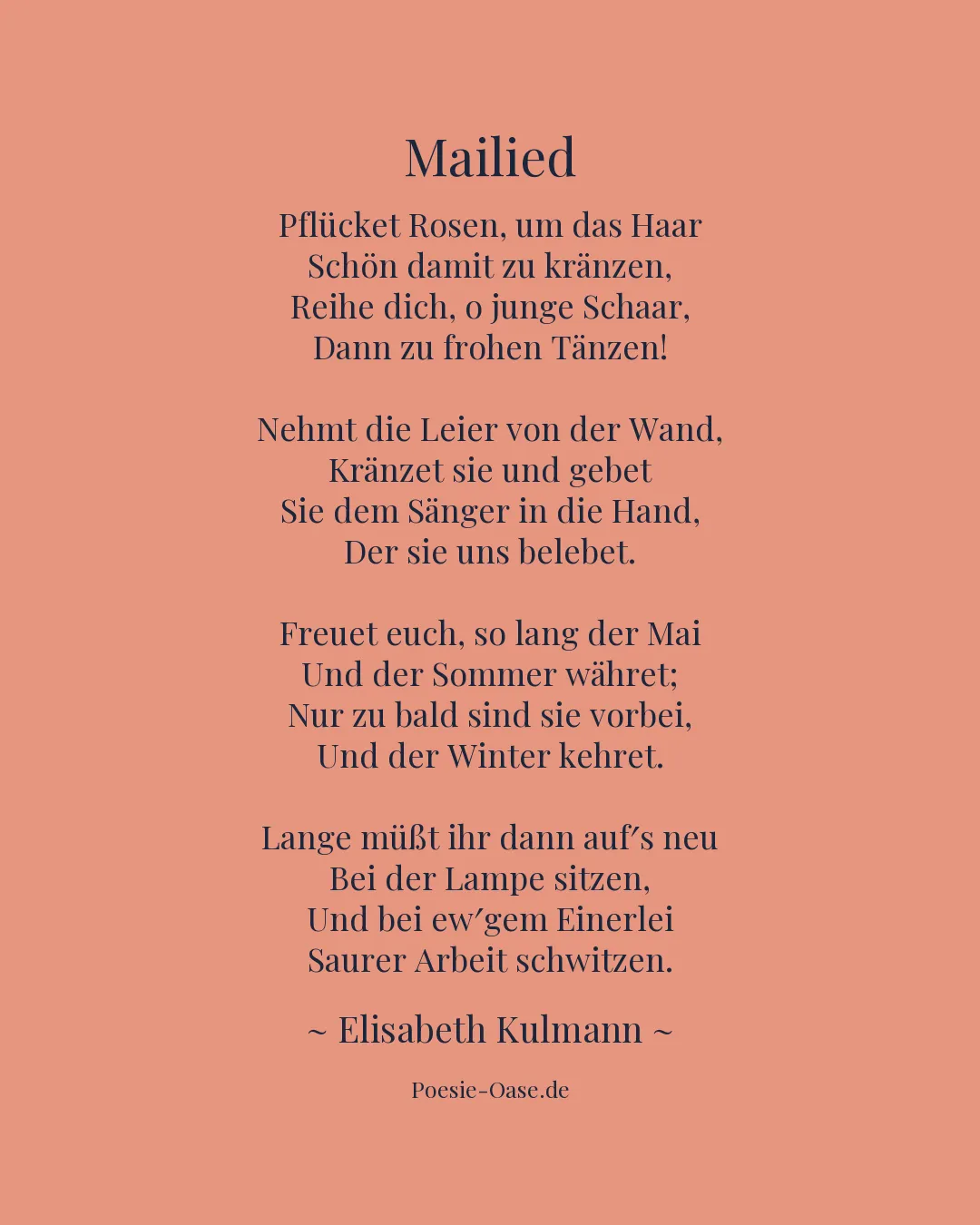 Illustration zu Mailied