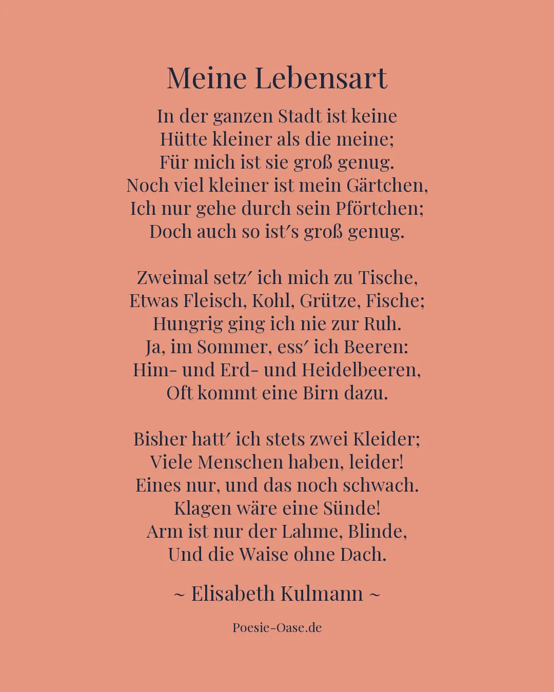Illustration zu Meine Lebensart