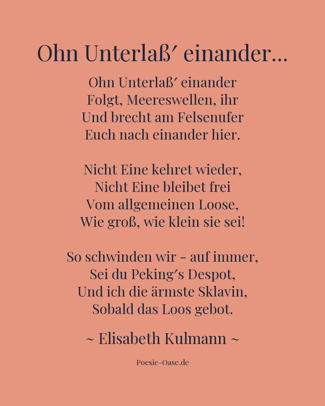 Illustration zu Ohn Unterlaß′ einander...
