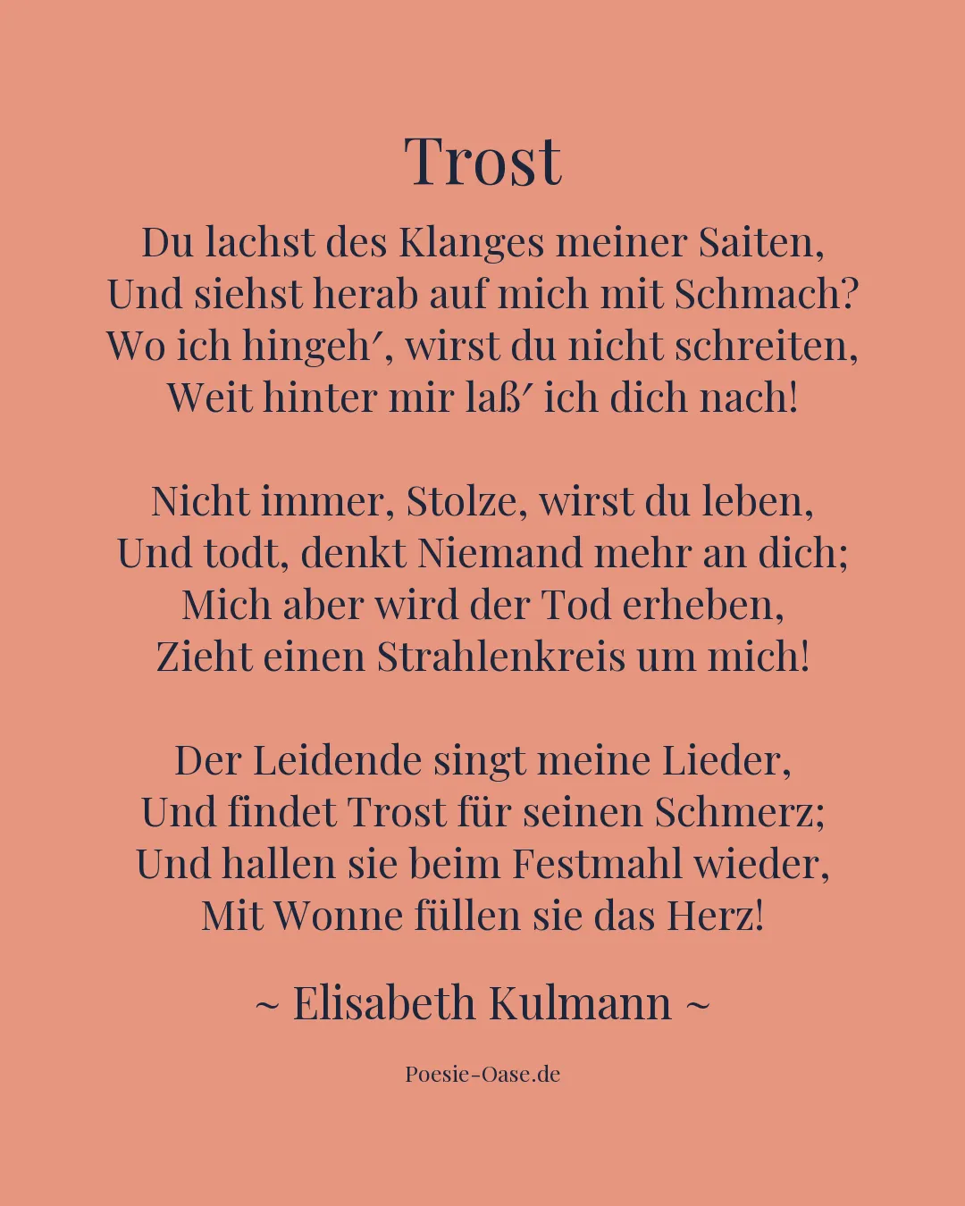 Illustration zu Trost