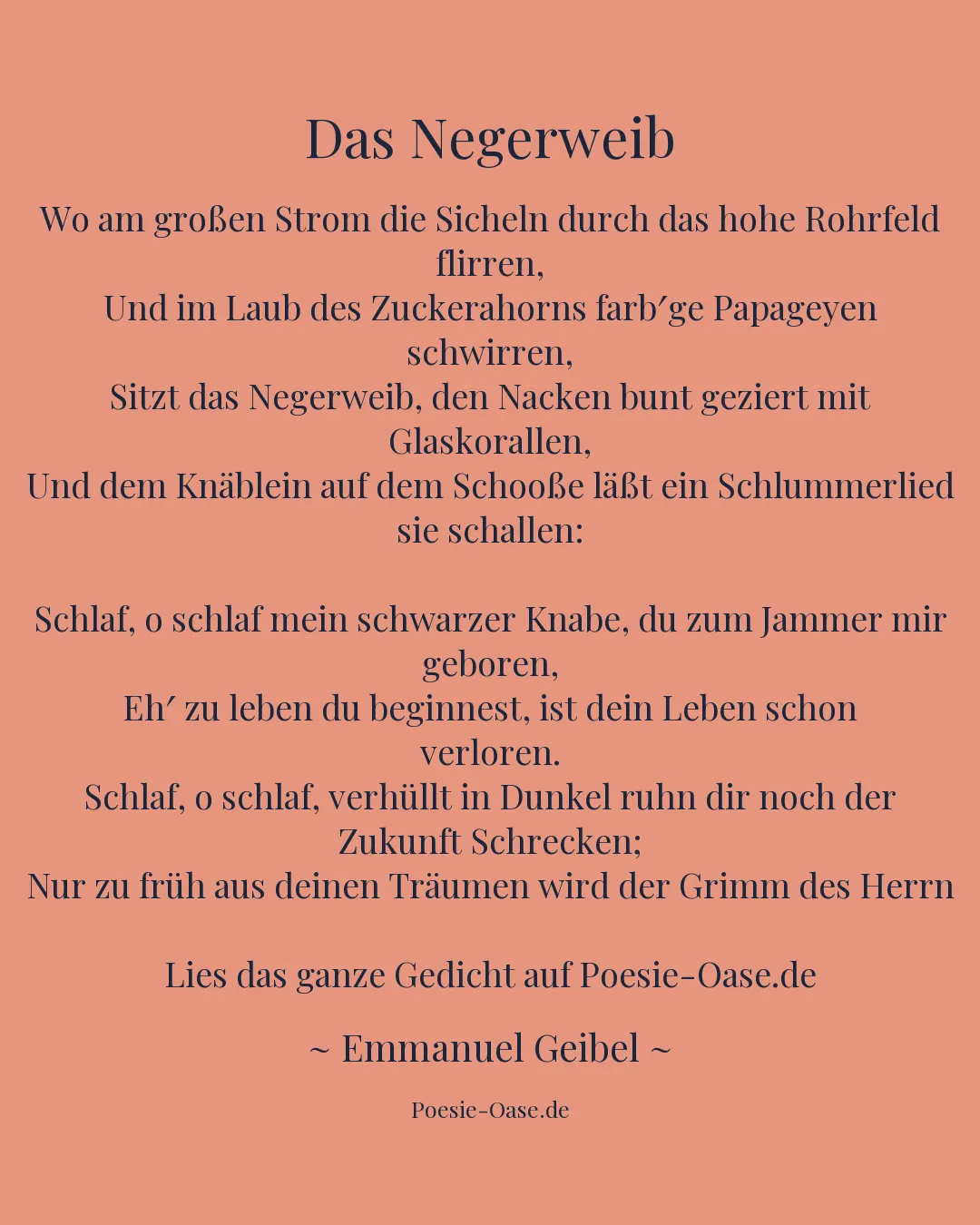 Illustration zu Das Negerweib