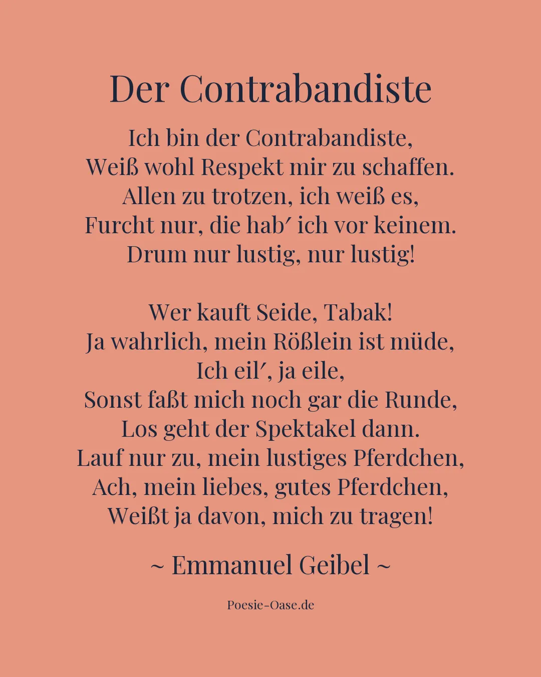 Illustration zu Der Contrabandiste