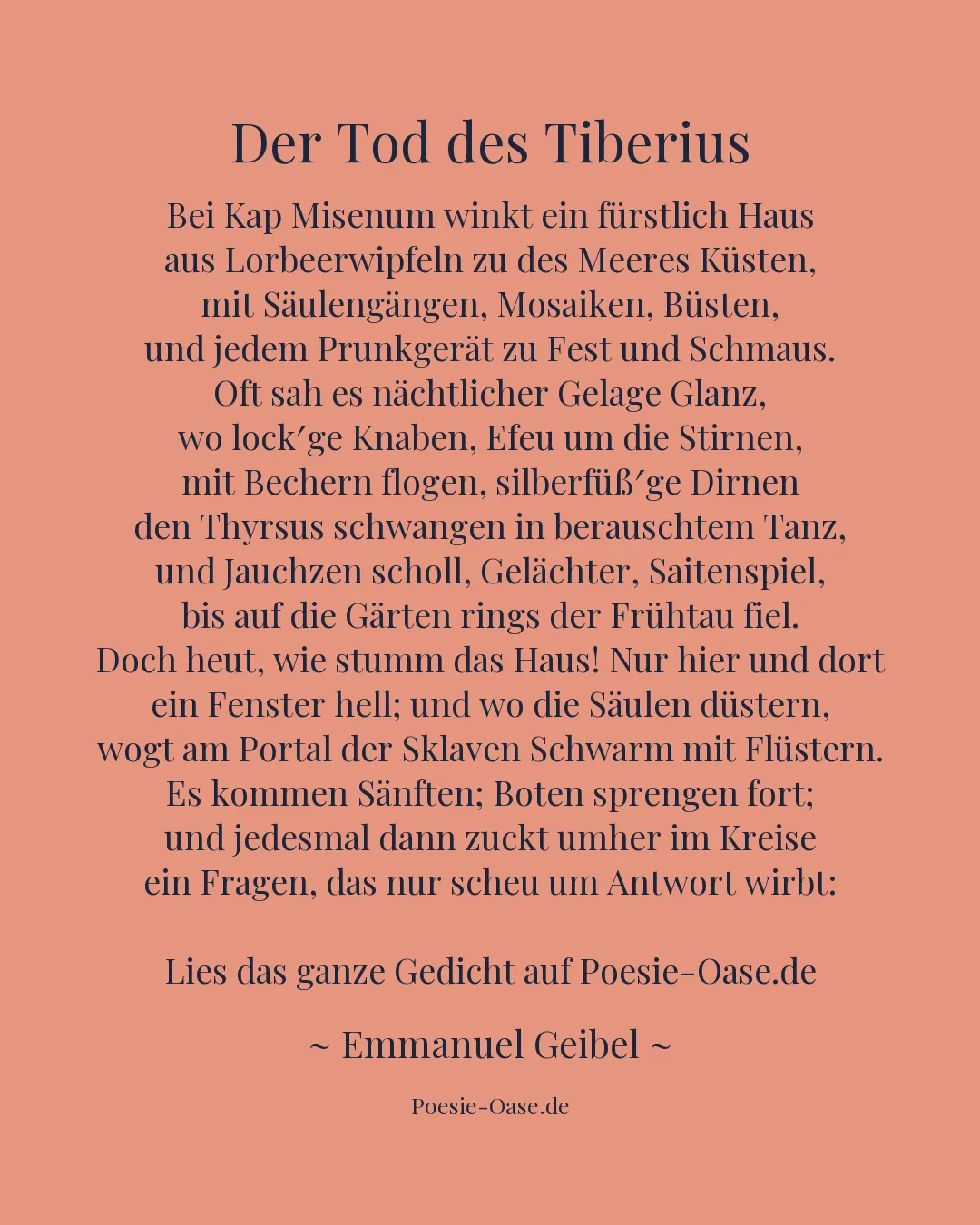 Illustration zu Der Tod des Tiberius