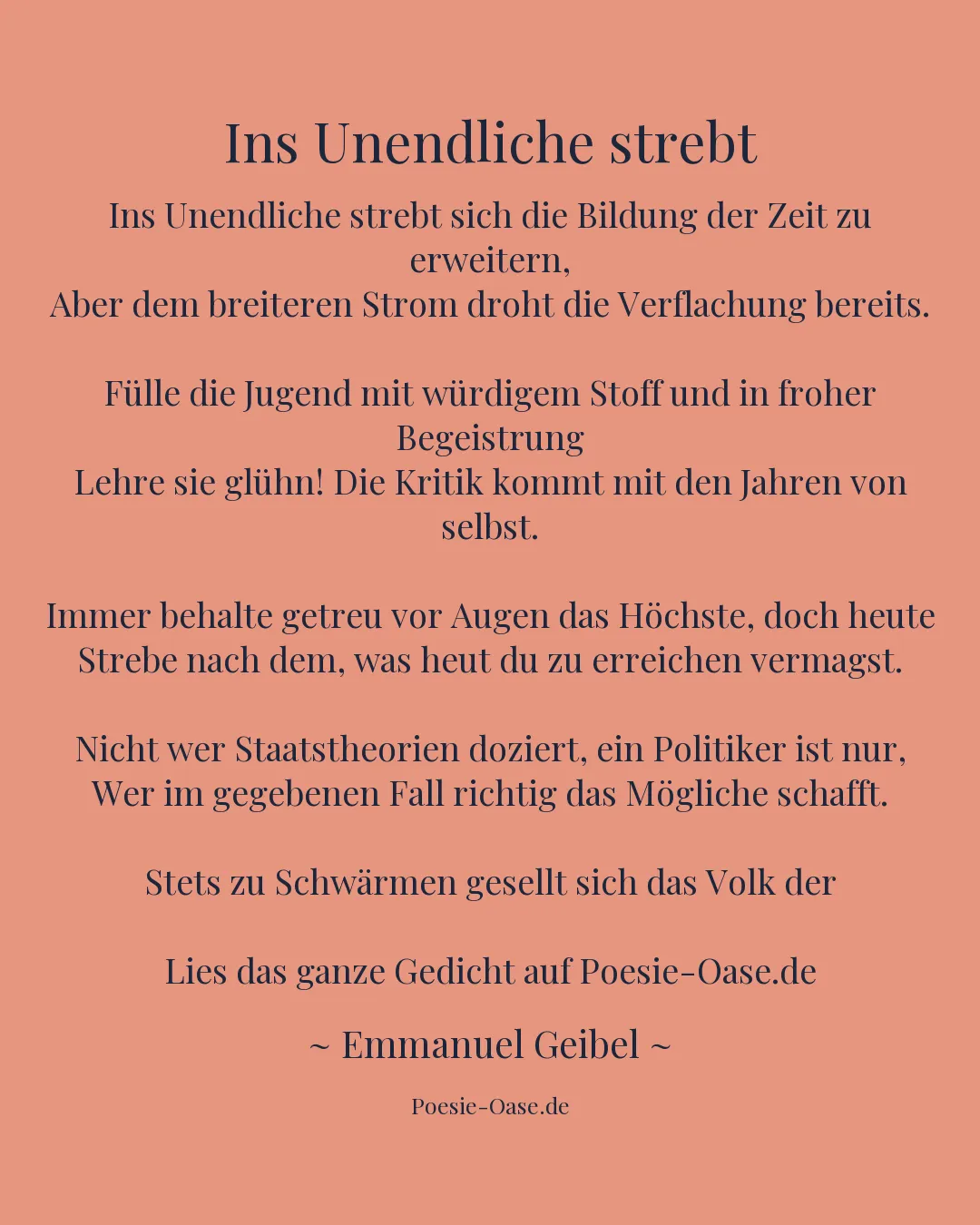 Illustration zu Ins Unendliche strebt