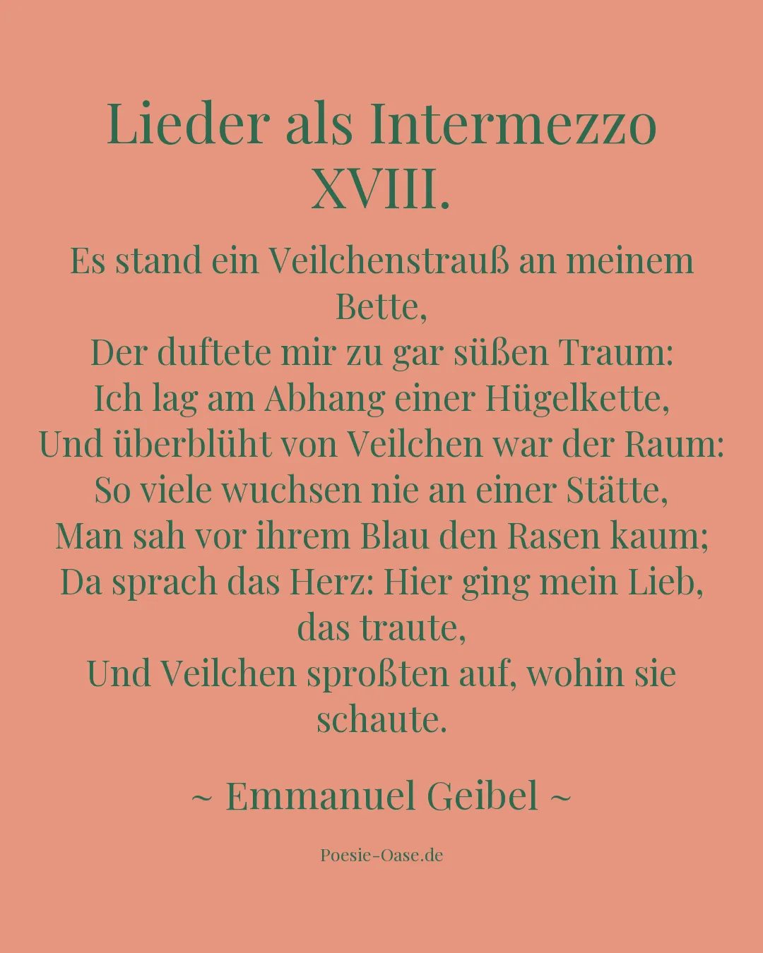 Illustration zu Lieder als Intermezzo XVIII.