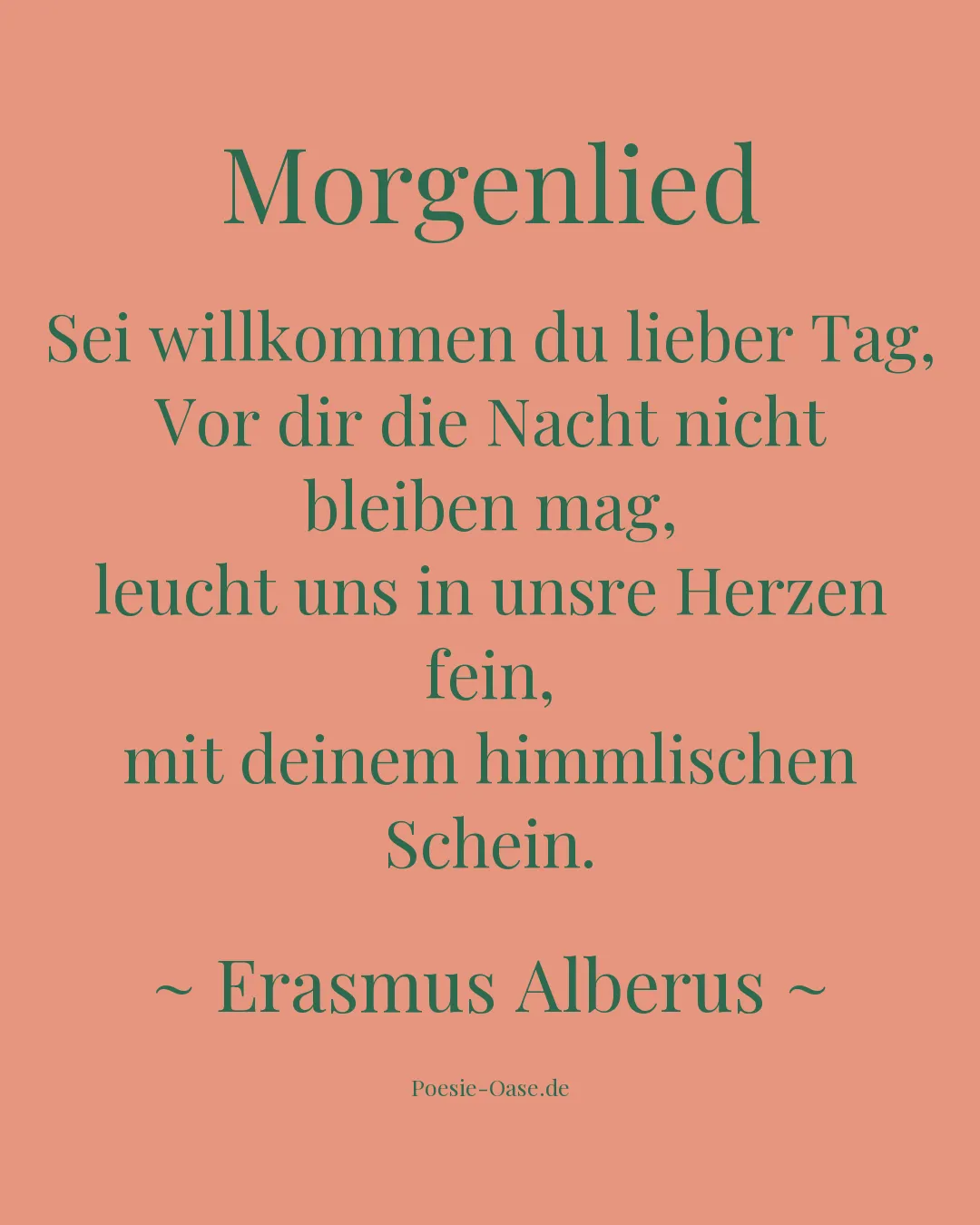 Illustration zu Morgenlied