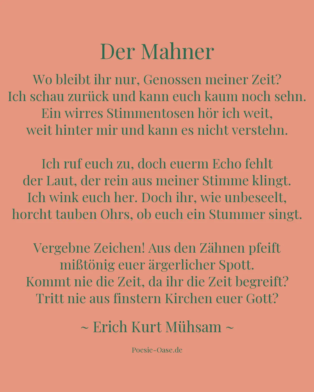 Illustration zu Der Mahner