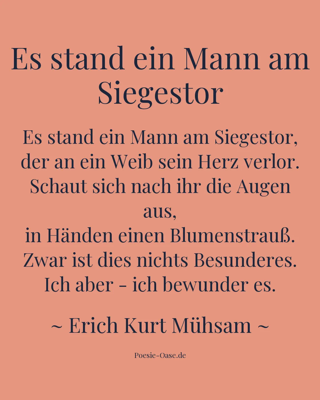 Illustration zu Es stand ein Mann am Siegestor