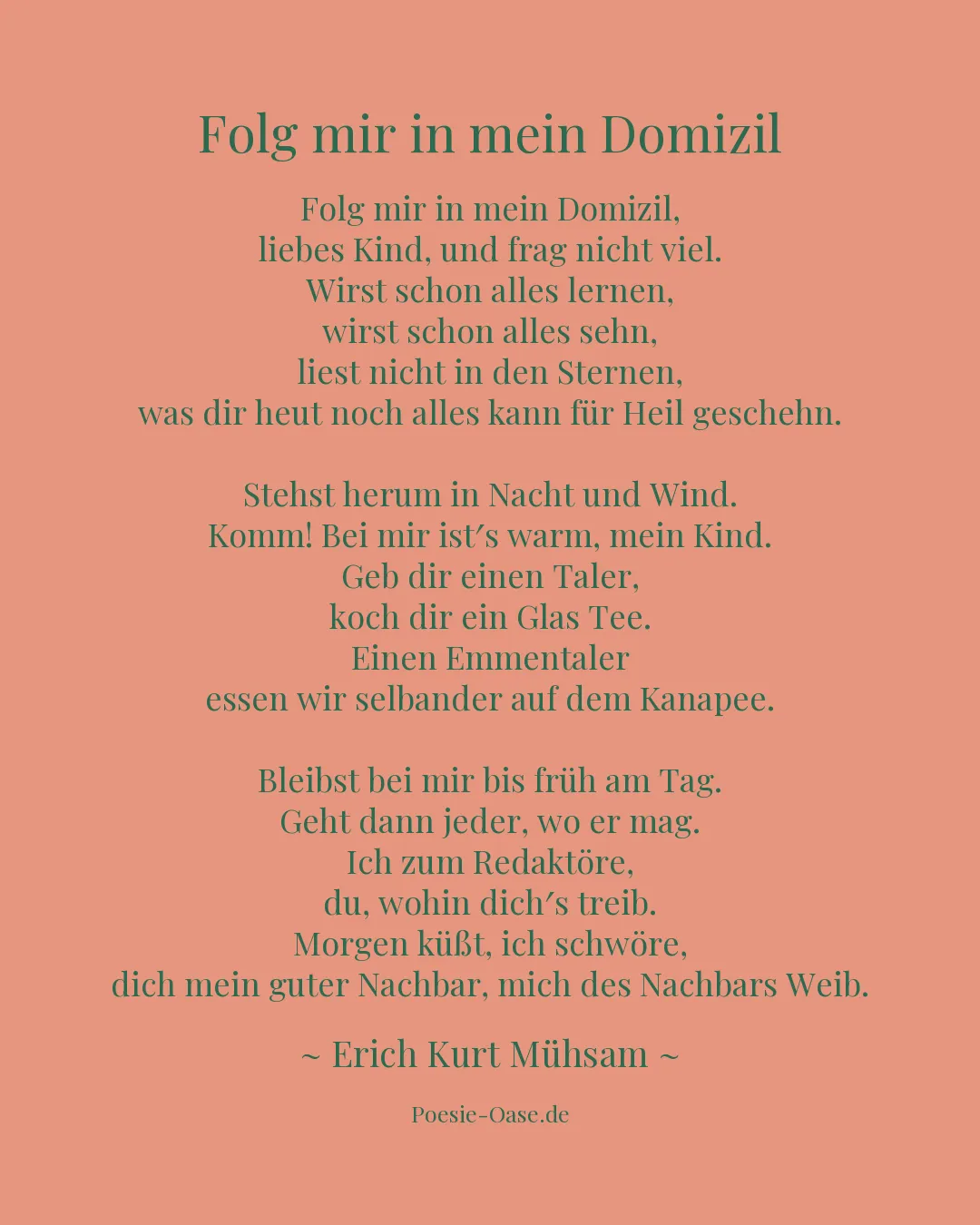 Illustration zu Folg mir in mein Domizil