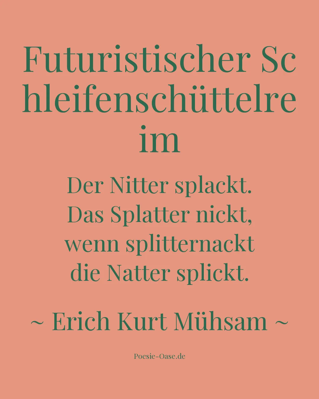 Illustration zu Futuristischer Schleifenschüttelreim