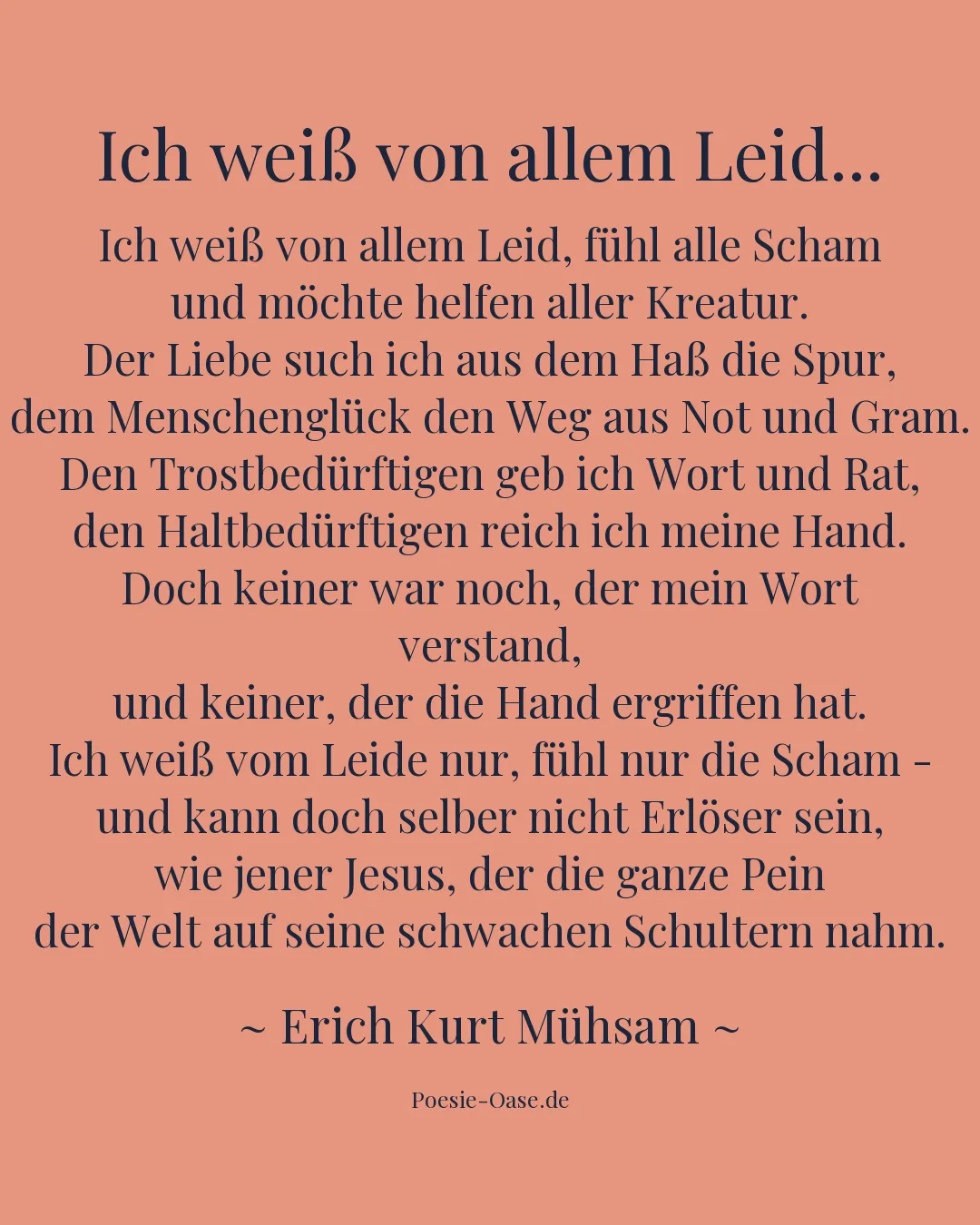 Illustration zu Ich weiß von allem Leid...
