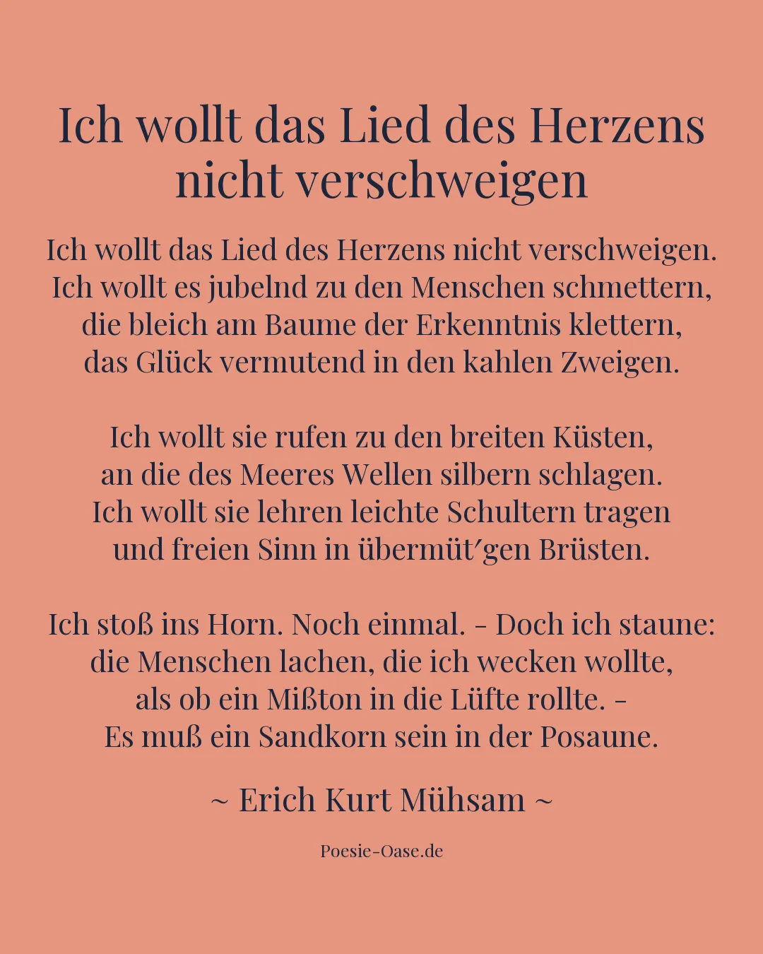 Illustration zu Ich wollt das Lied des Herzens nicht verschweigen