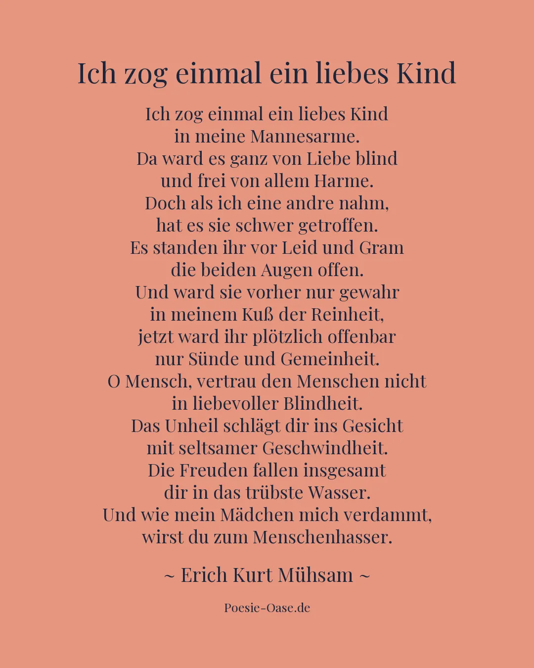 Illustration zu Ich zog einmal ein liebes Kind