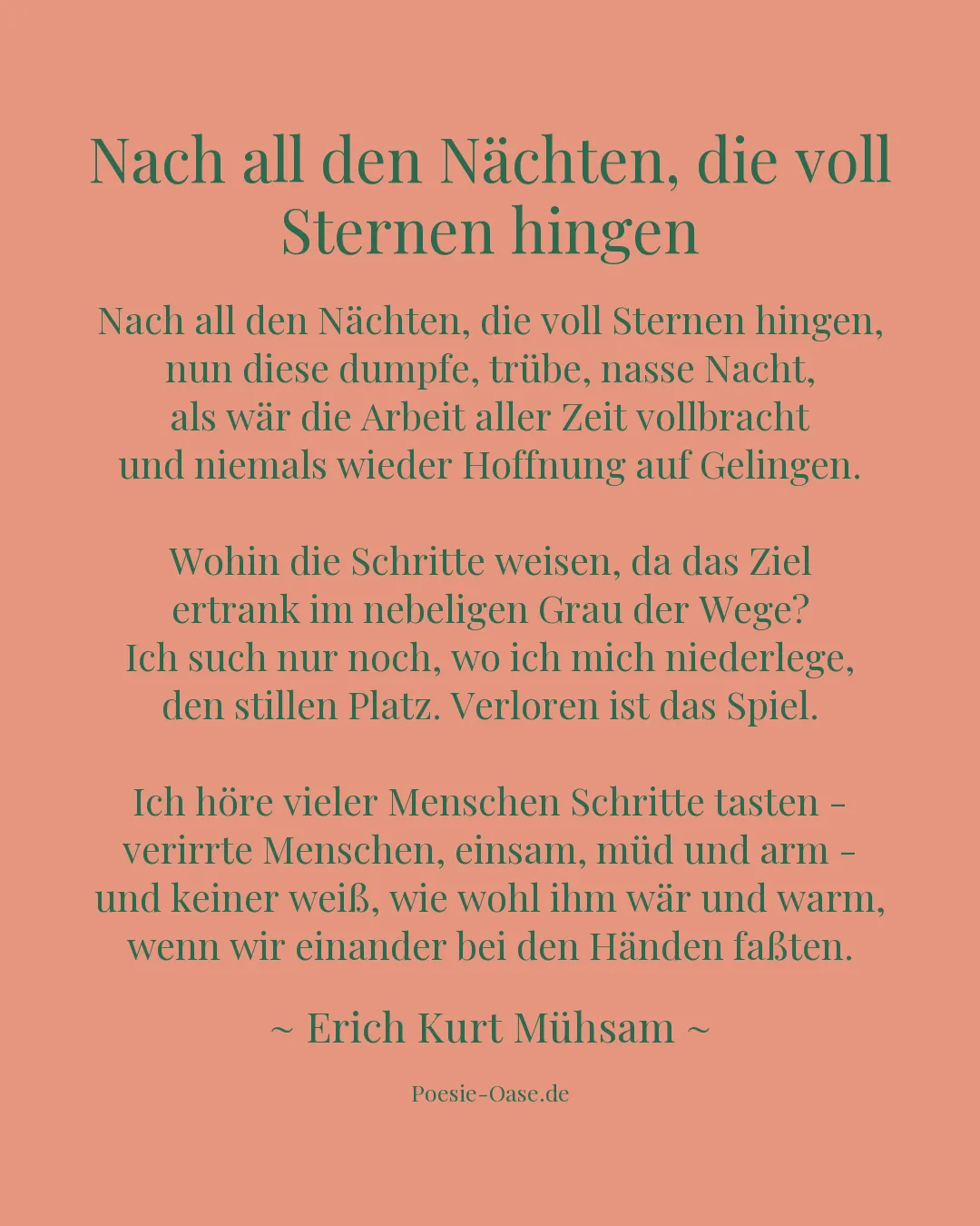 Illustration zu Nach all den Nächten, die voll Sternen hingen