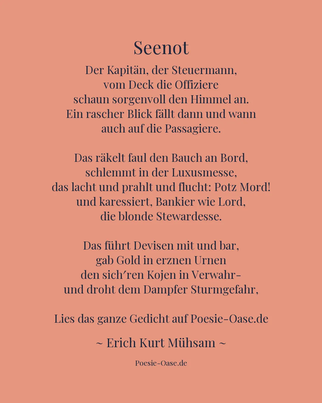 Illustration zu Seenot