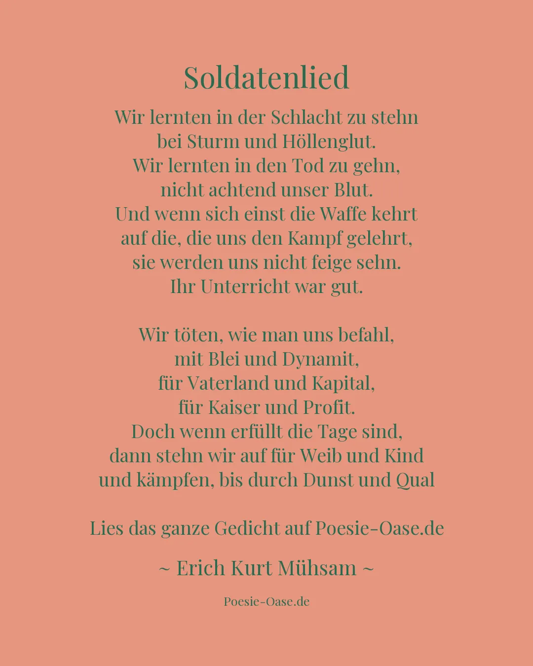 Illustration zu Soldatenlied
