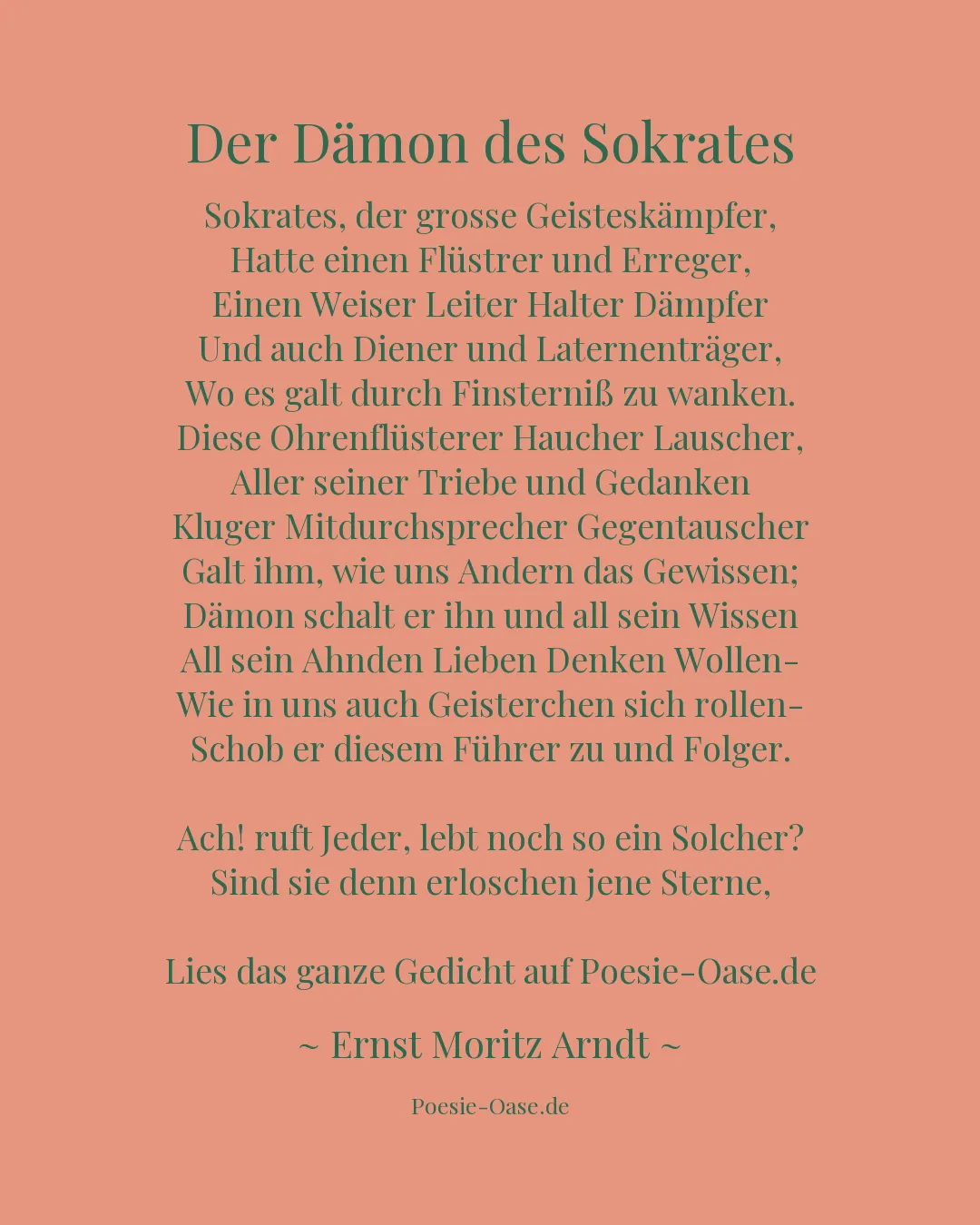 Illustration zu Der Dämon des Sokrates