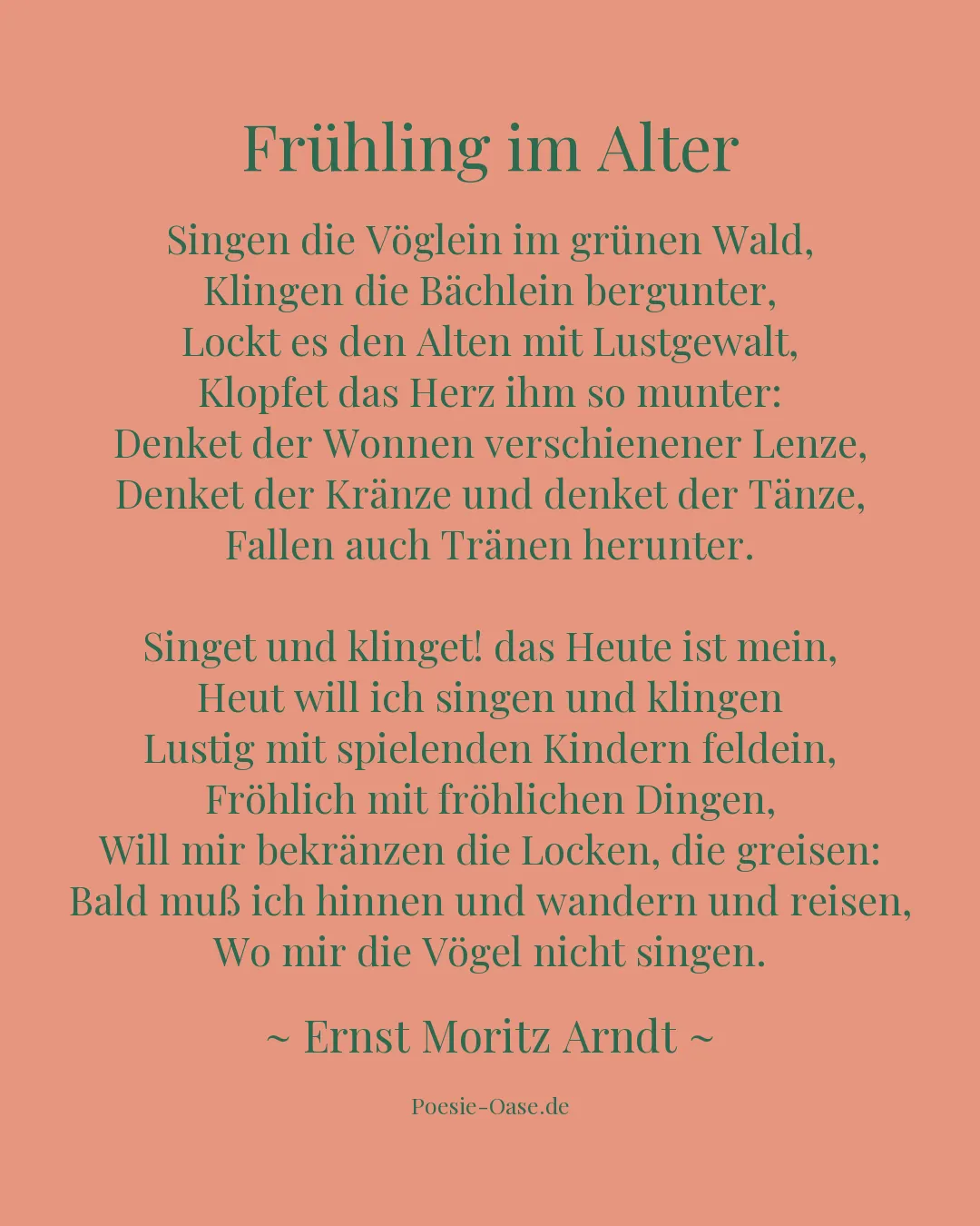 Illustration zu Frühling im Alter