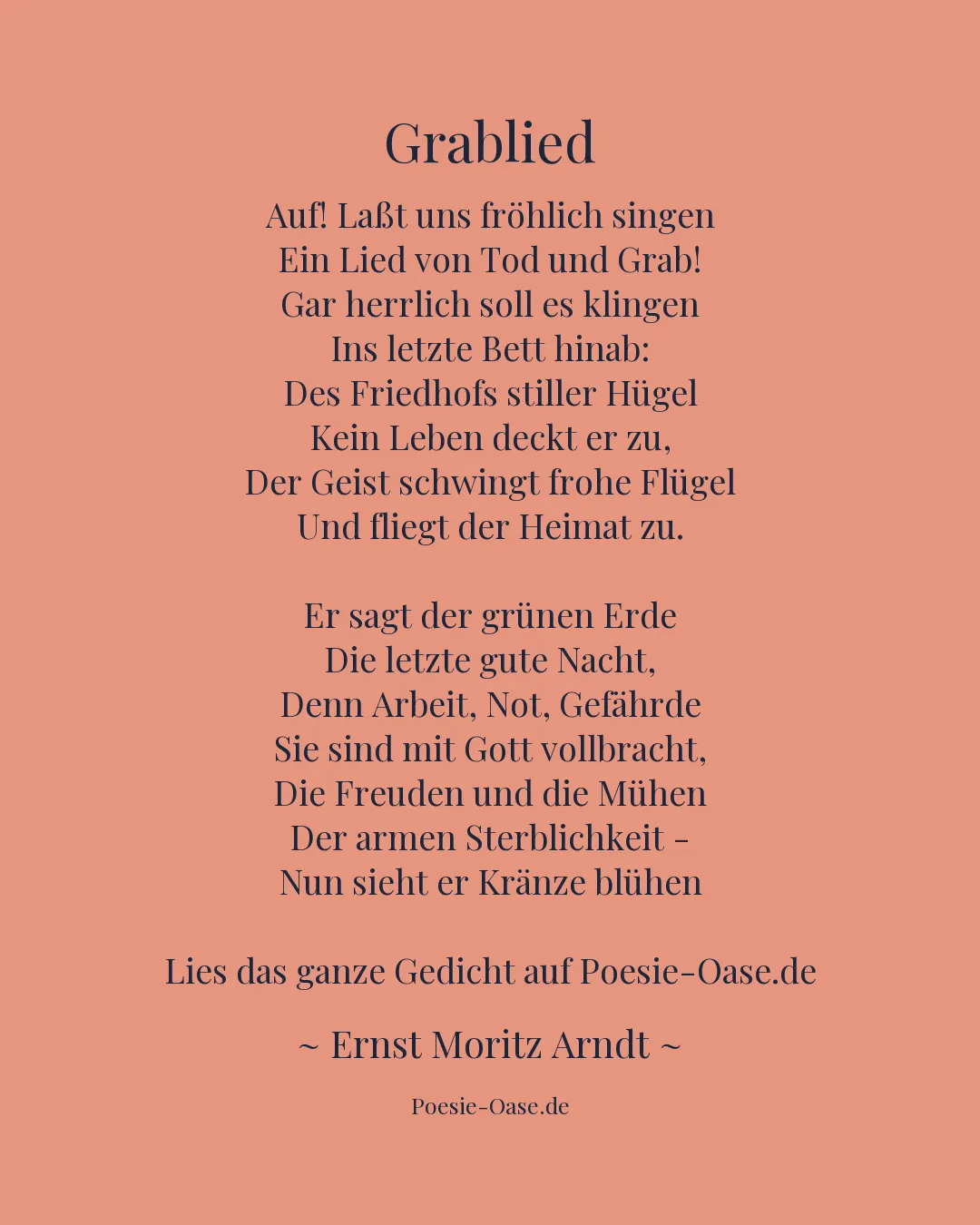 Illustration zu Grablied