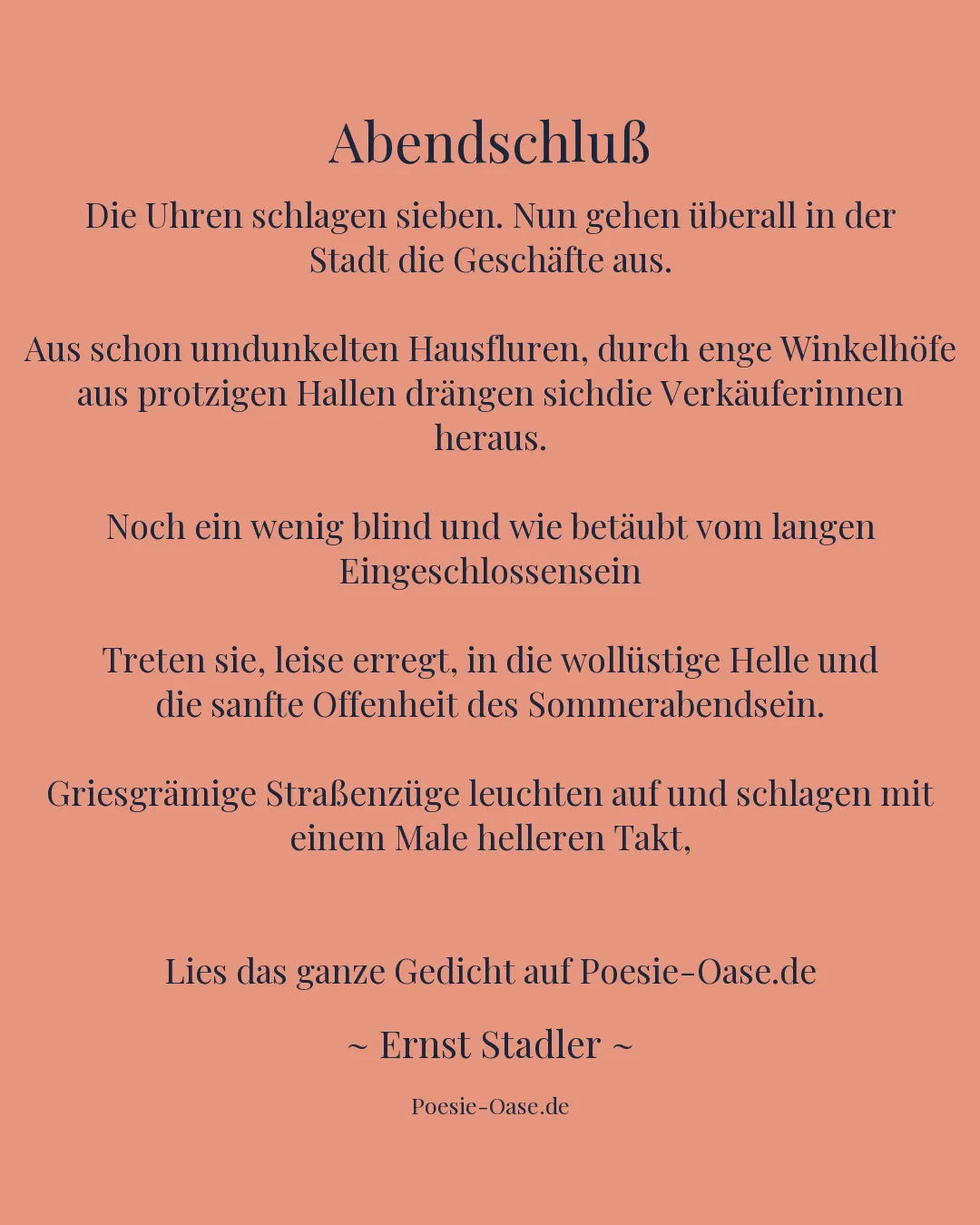 Illustration zu Abendschluß