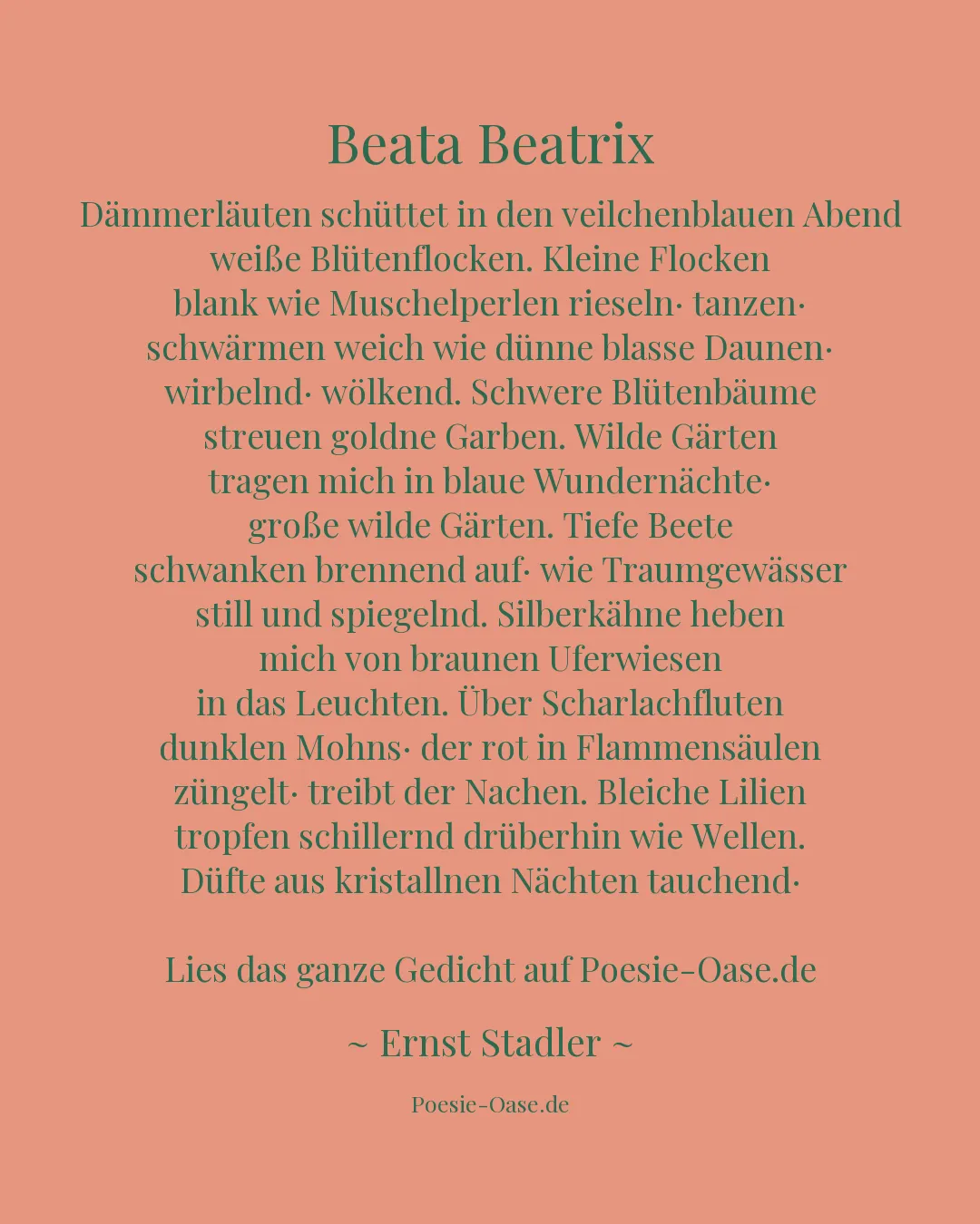 Illustration zu Beata Beatrix