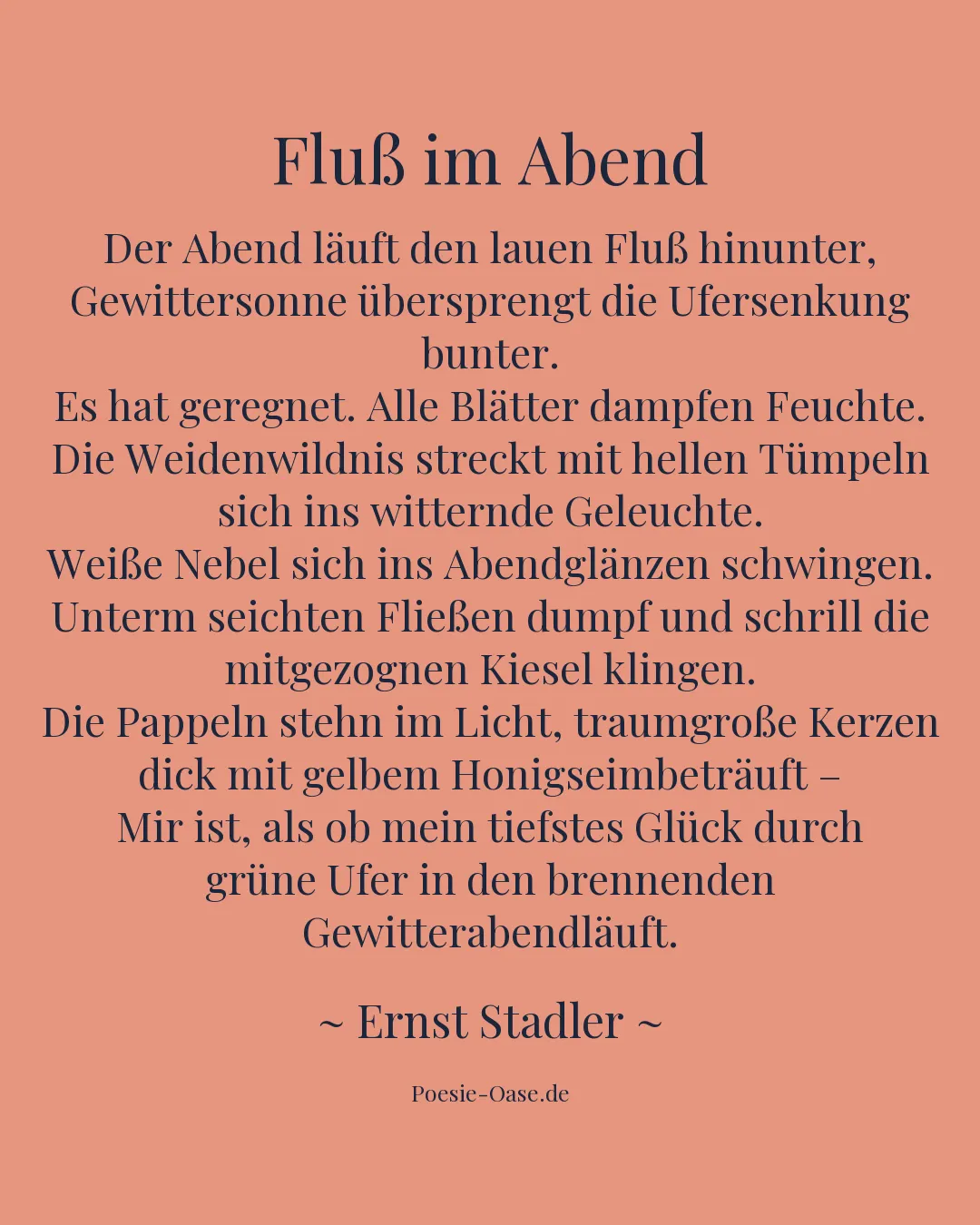 Illustration zu Fluß im Abend