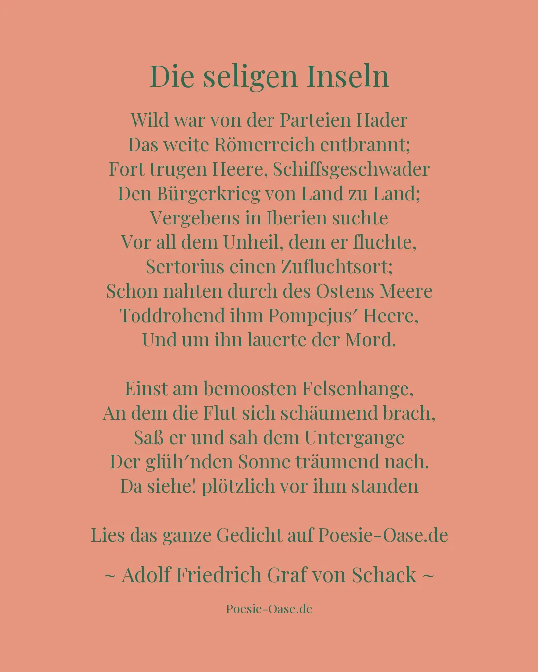 Illustration zu Die seligen Inseln