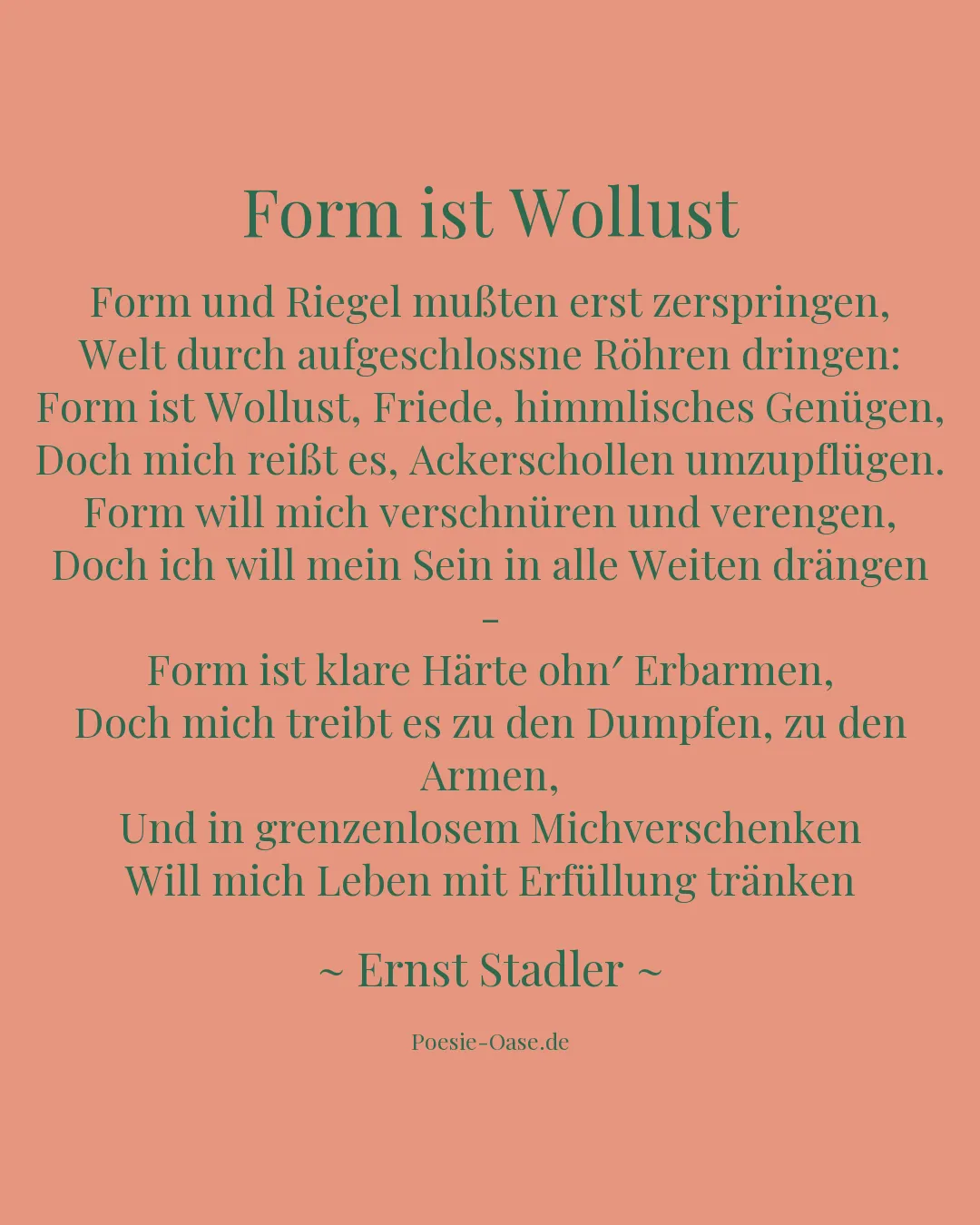 Illustration zu Form ist Wollust