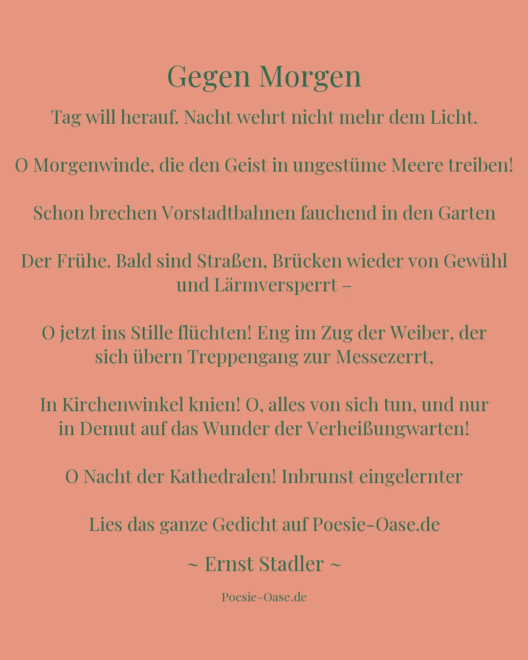 Illustration zu Gegen Morgen