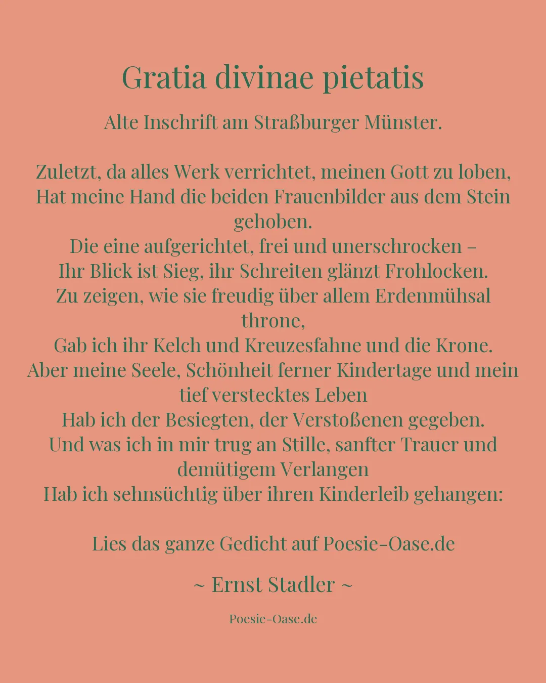 Illustration zu Gratia divinae pietatis