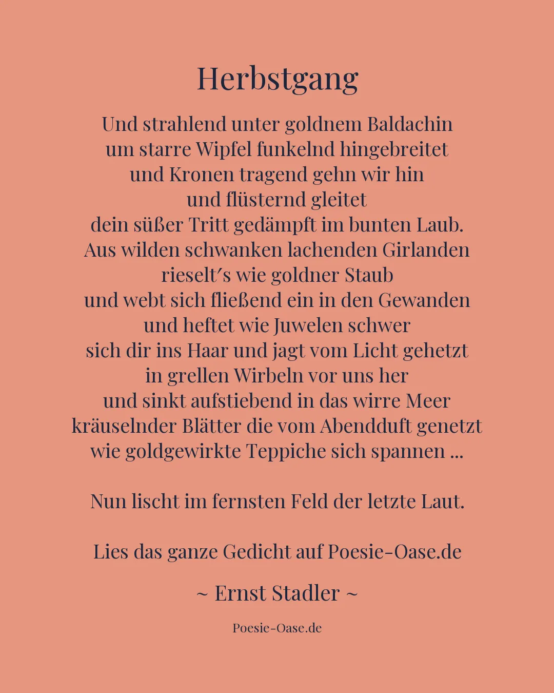 Illustration zu Herbstgang