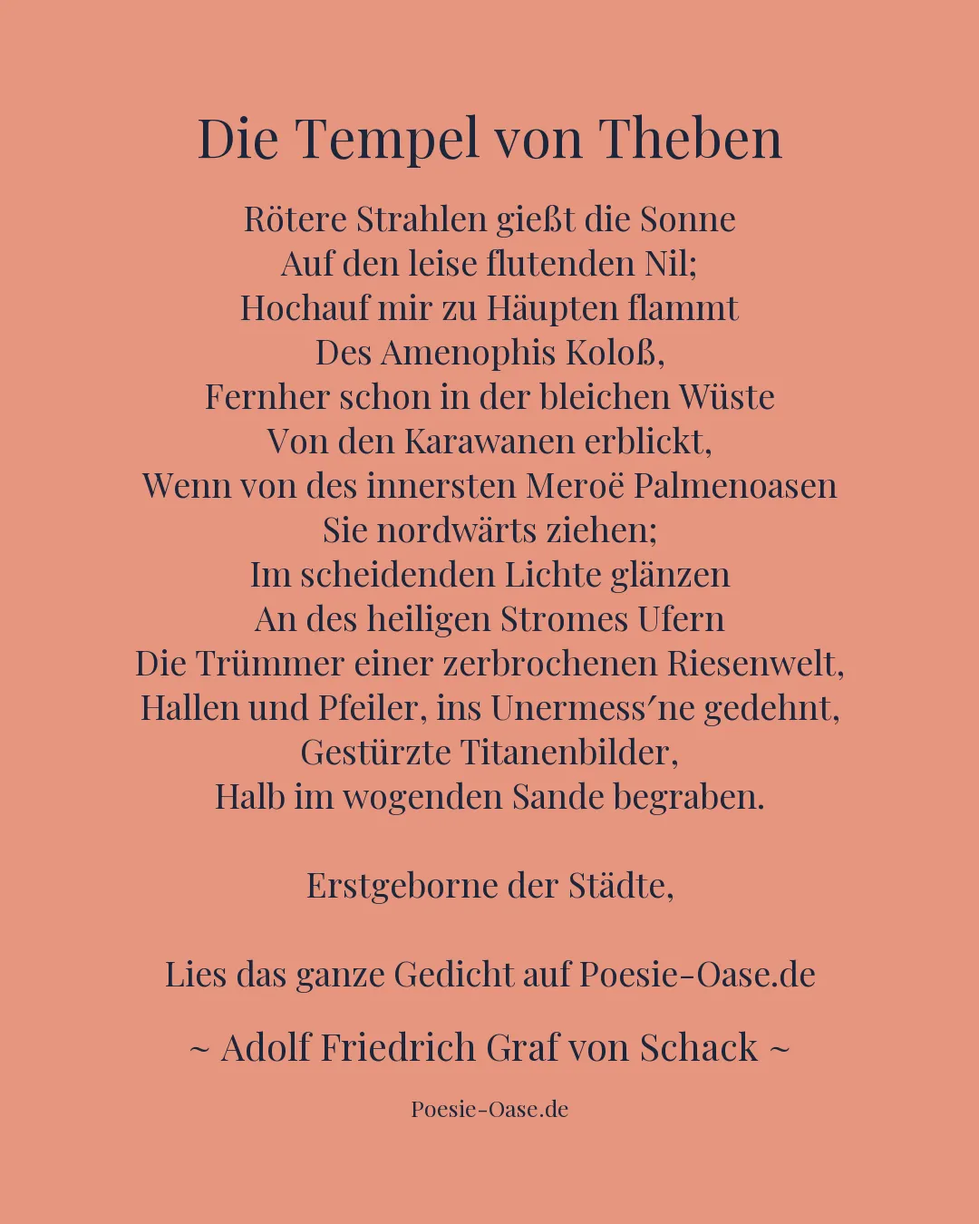 Illustration zu Die Tempel von Theben
