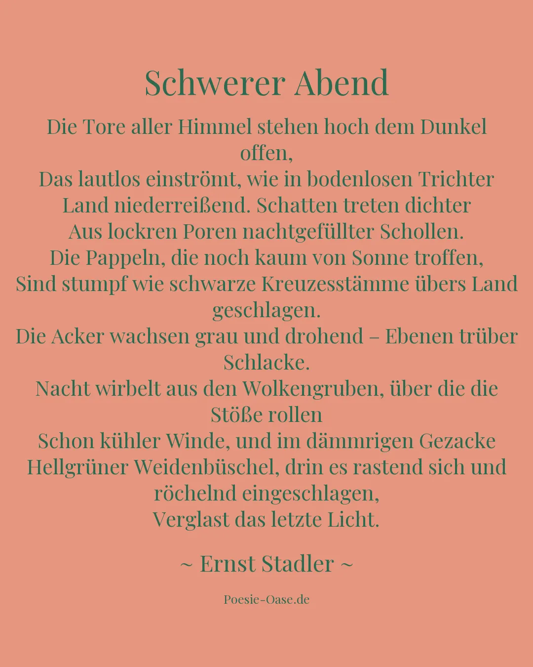 Illustration zu Schwerer Abend