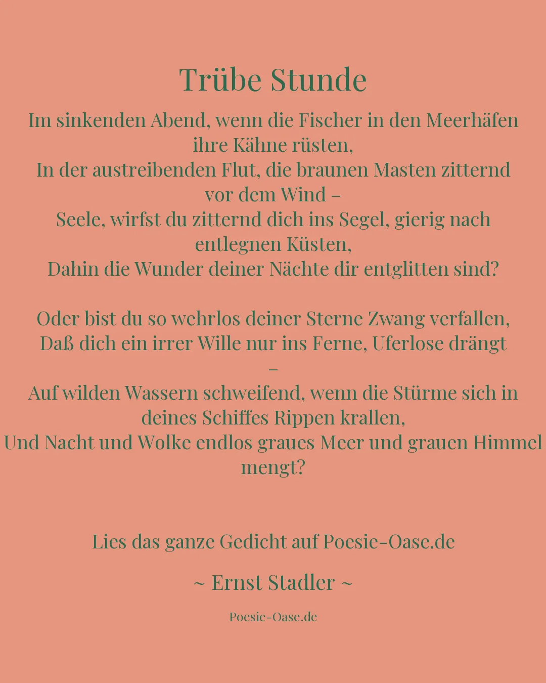 Illustration zu Trübe Stunde
