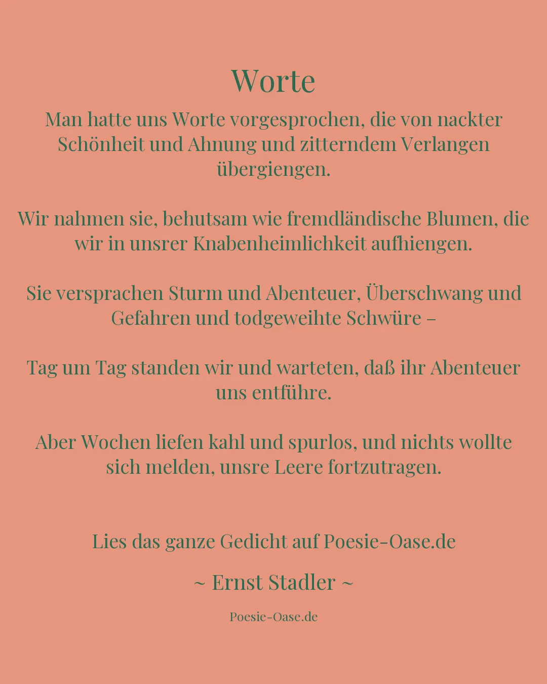 Illustration zu Worte