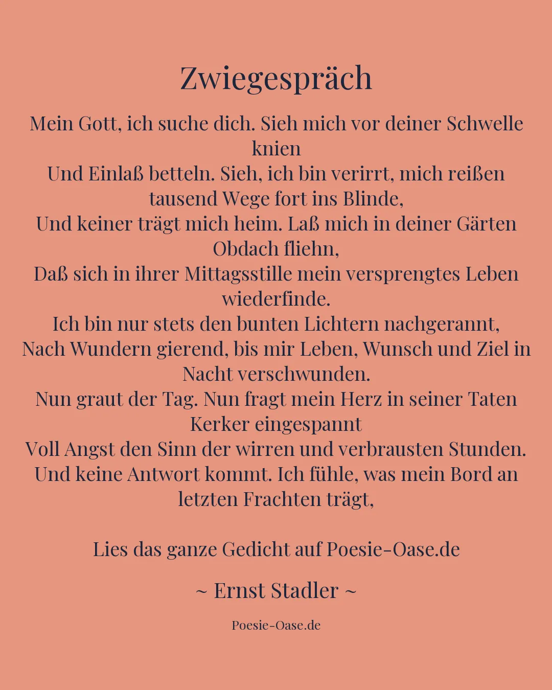 Illustration zu Zwiegespräch
