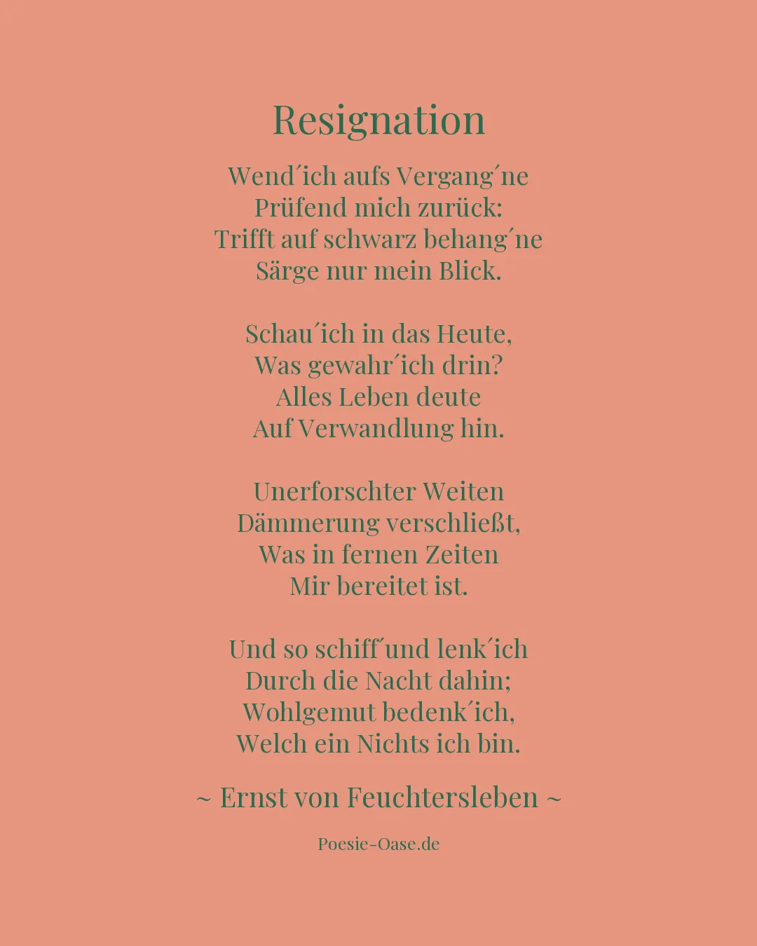 Illustration zu Resignation