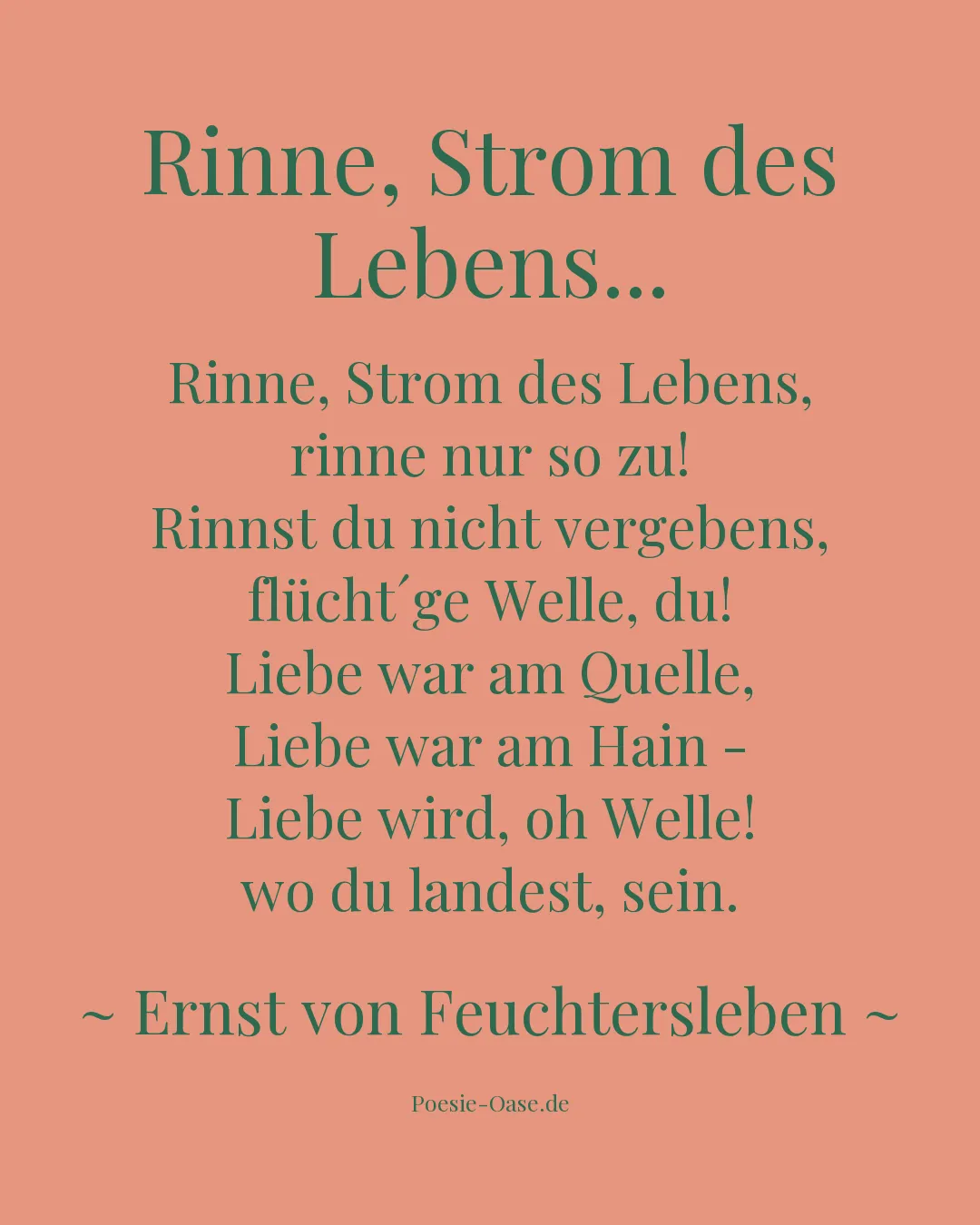 Illustration zu Rinne, Strom des Lebens...