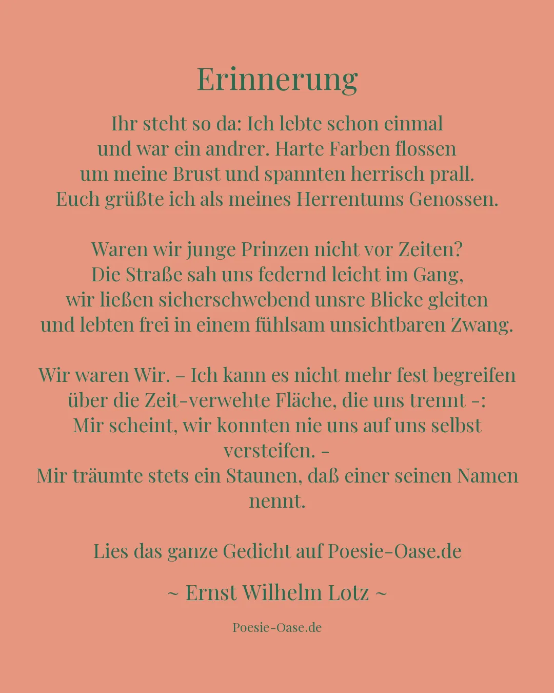 Illustration zu Erinnerung