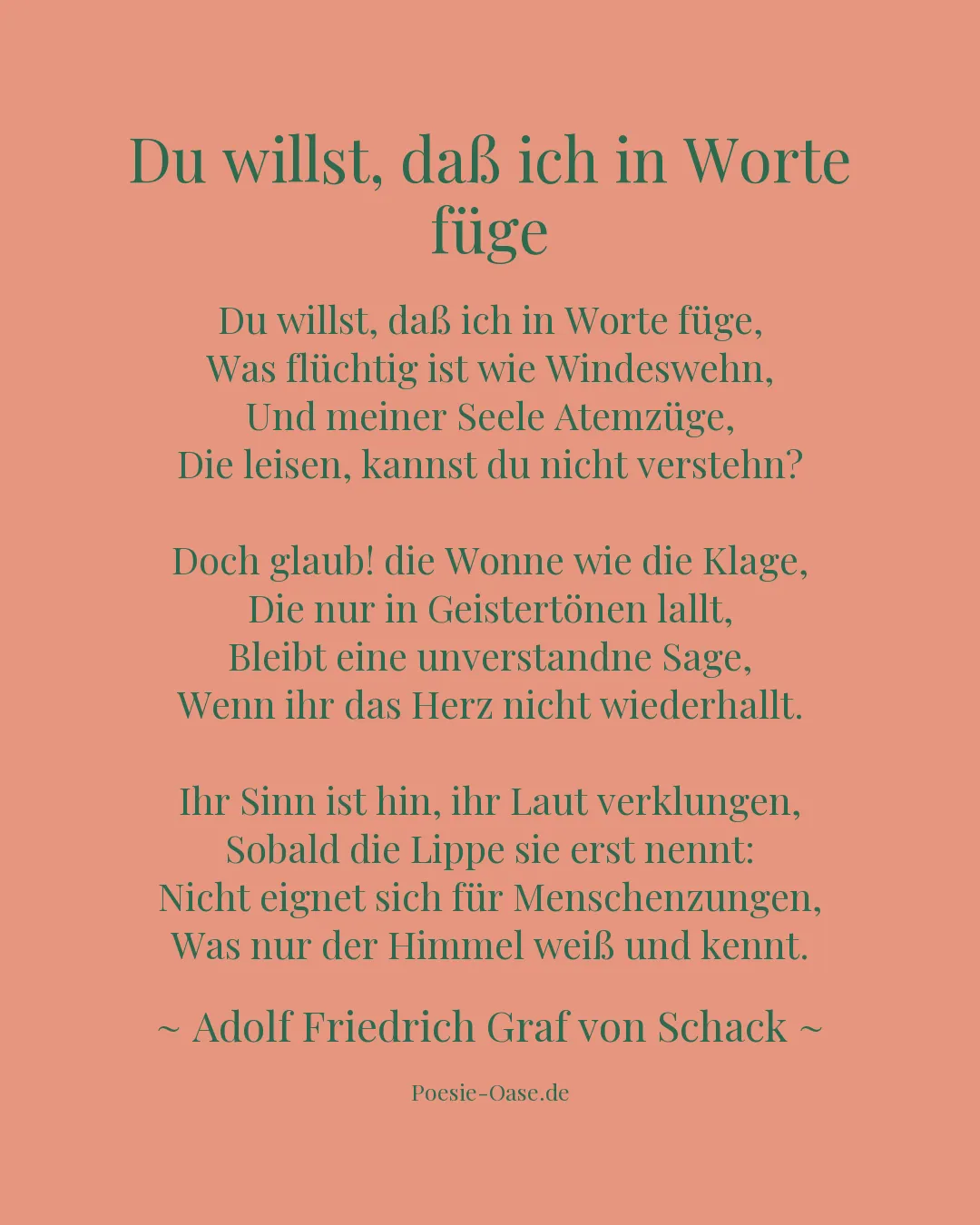 Illustration zu Du willst, daß ich in Worte füge