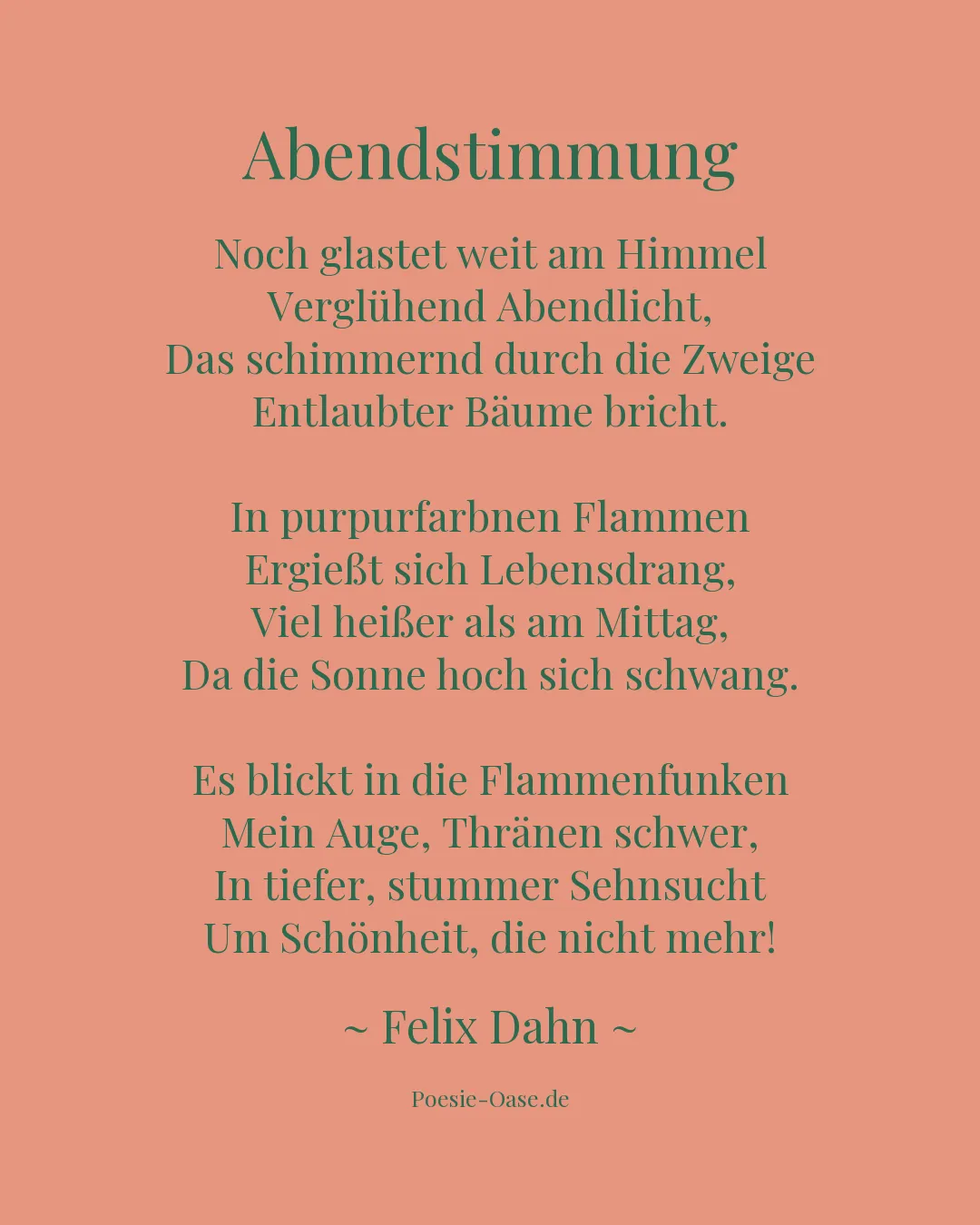 Illustration zu Abendstimmung