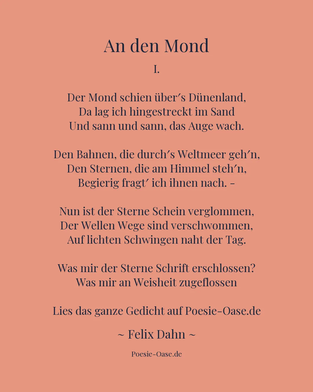 Illustration zu An den Mond