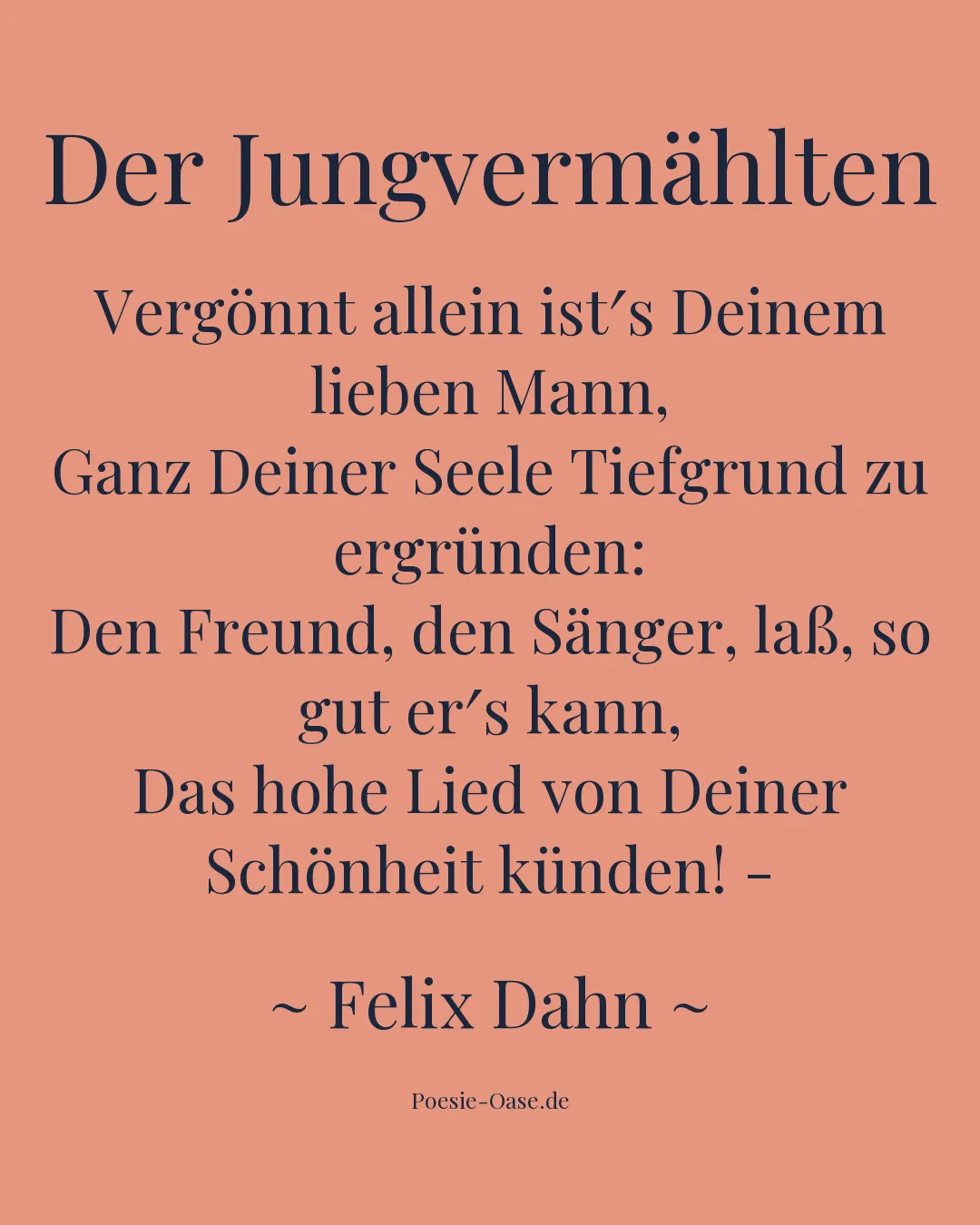 Illustration zu Der Jungvermählten