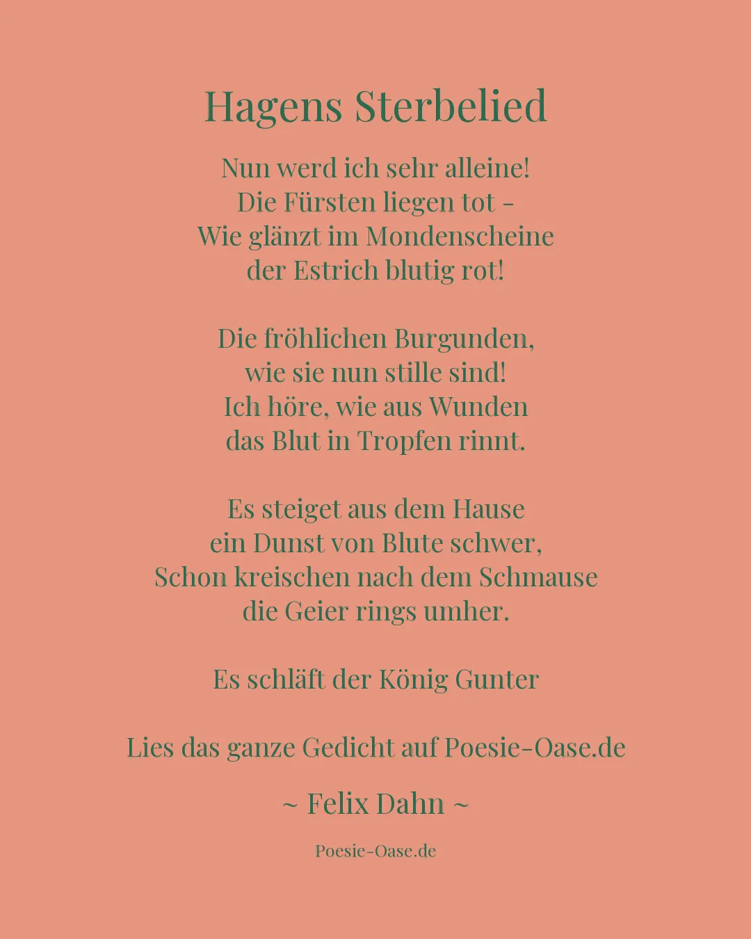 Illustration zu Hagens Sterbelied